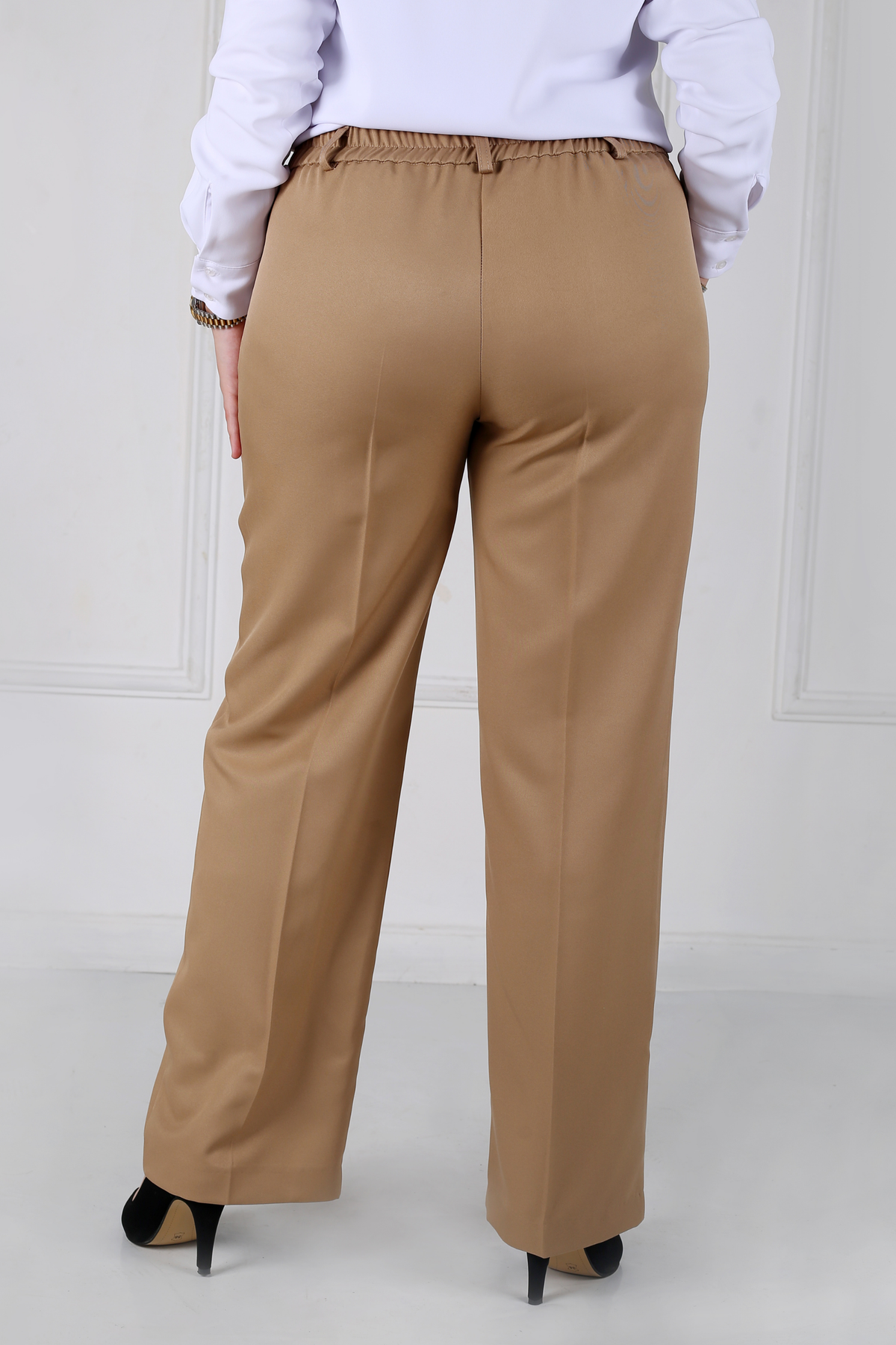 Pantalon Femme - Classique Large - Gabardine Tailleur