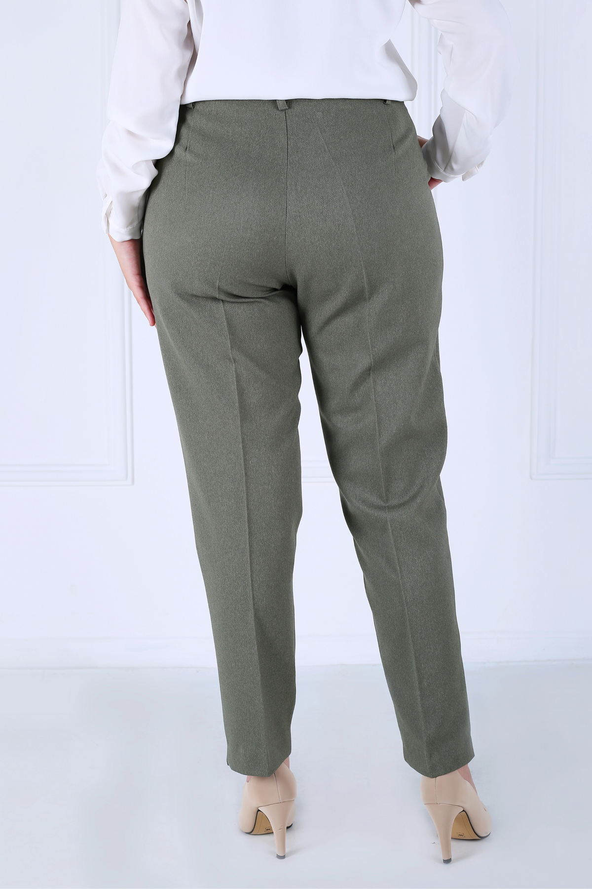Pantalon Femme - Classique à Fentes - Flanelle