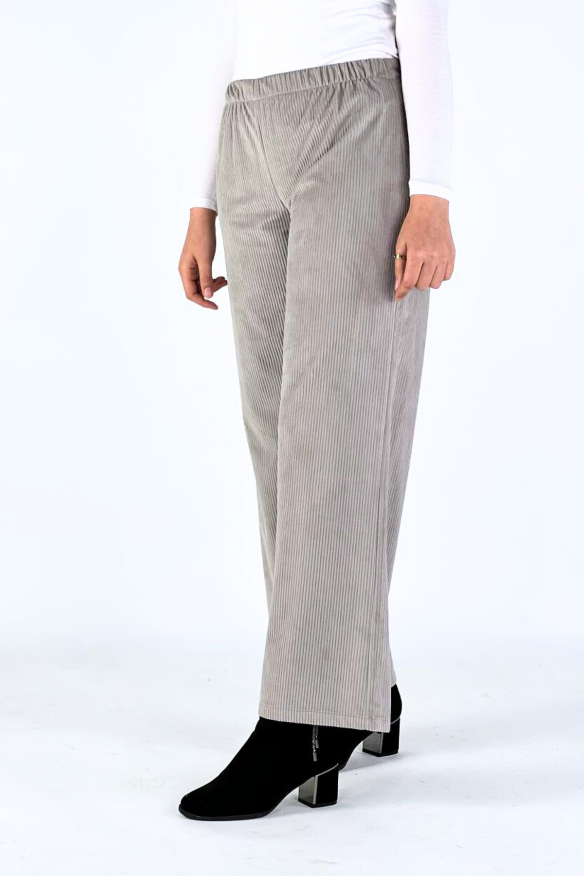 Pantalon Femme - Casual Large - Velours Côtelé Doux