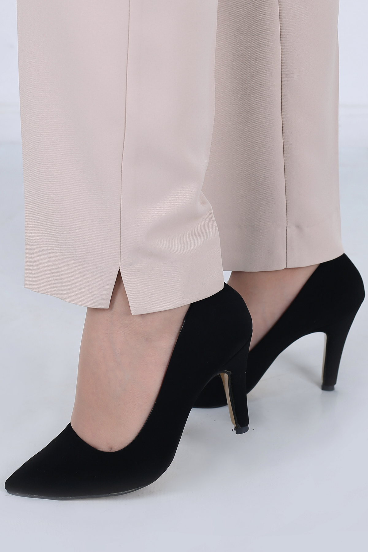 Pantalon Femme - Classique à fentes - Gabardine Tailleur