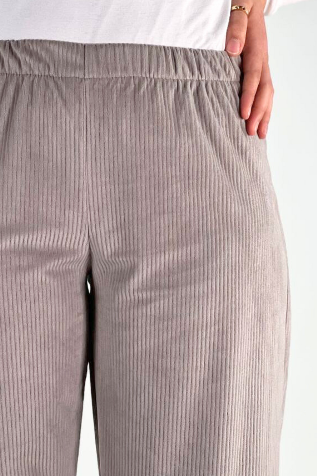 Pantalon Femme - Casual Large - Velours Côtelé Doux