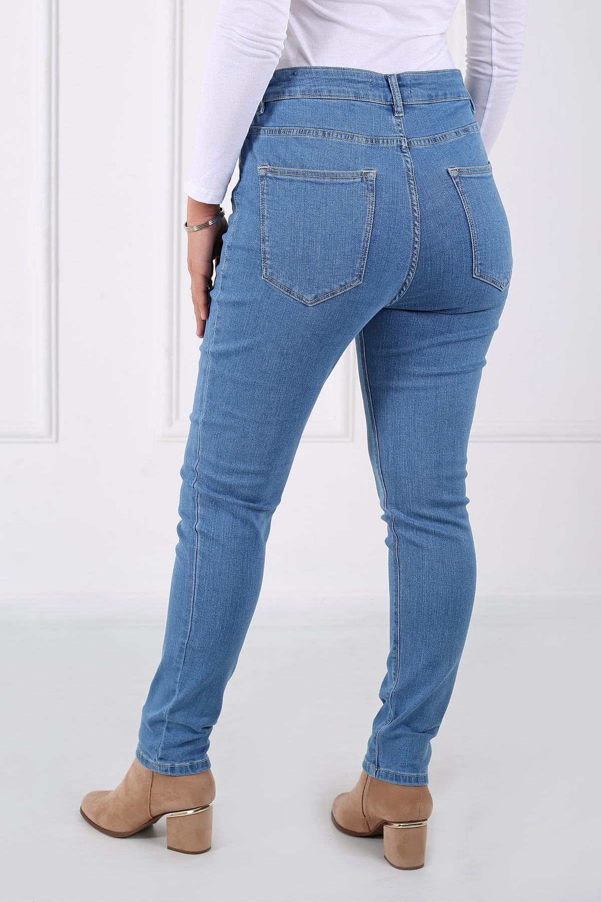 Pantalon Femme - Jean Taille Haute