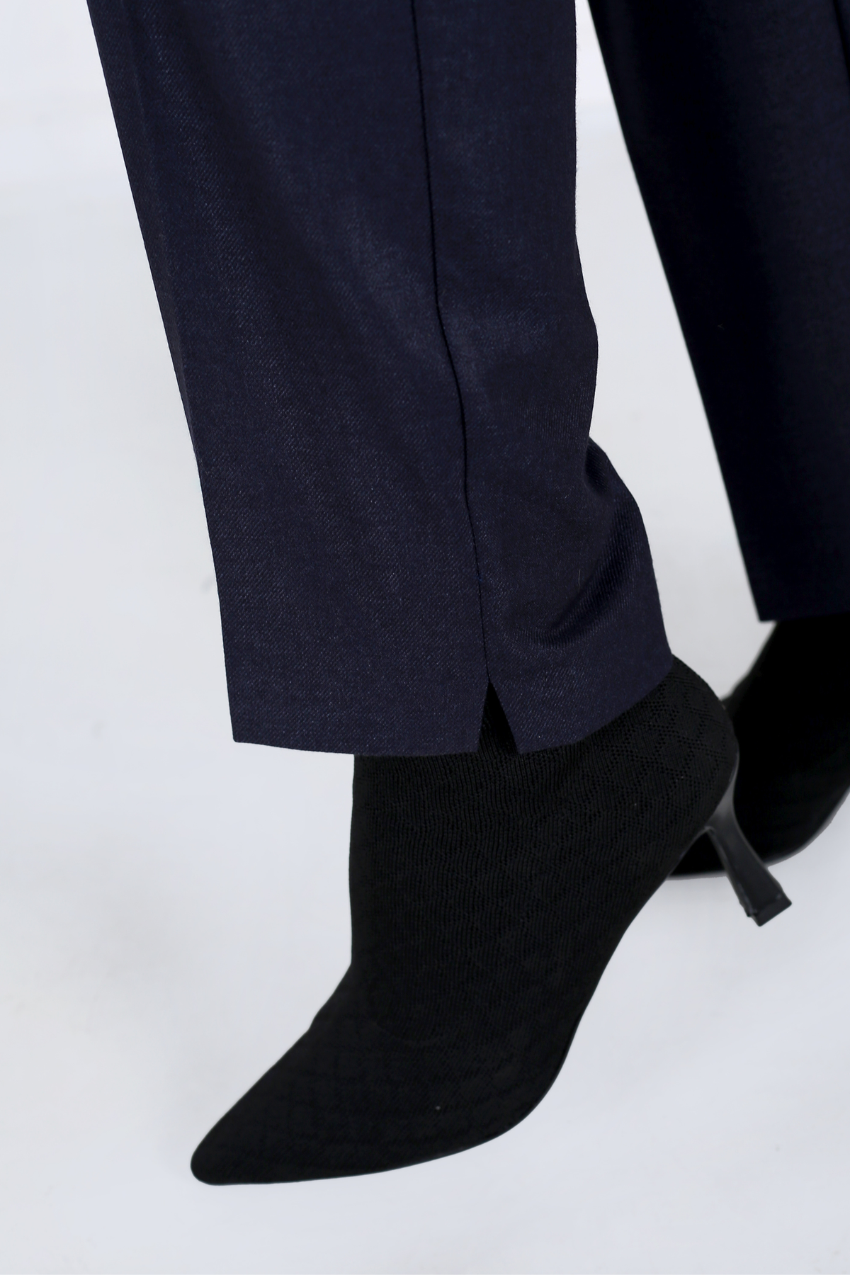 Pantalon Femme - Classique à Fentes Chaud - Flanelle Drapée