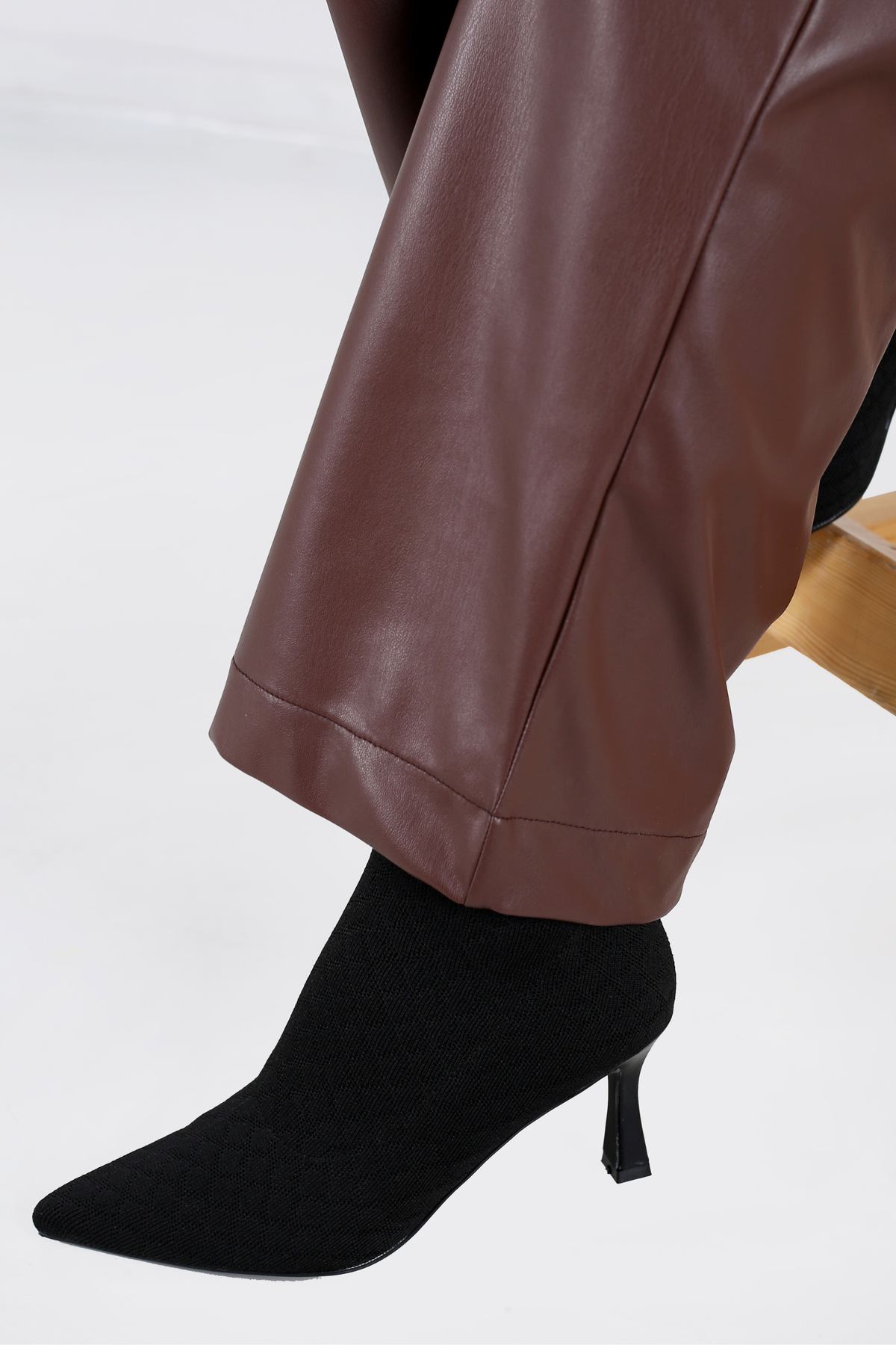 Pantalon Femme - Large - Sky Etirable (Simili Cuir)