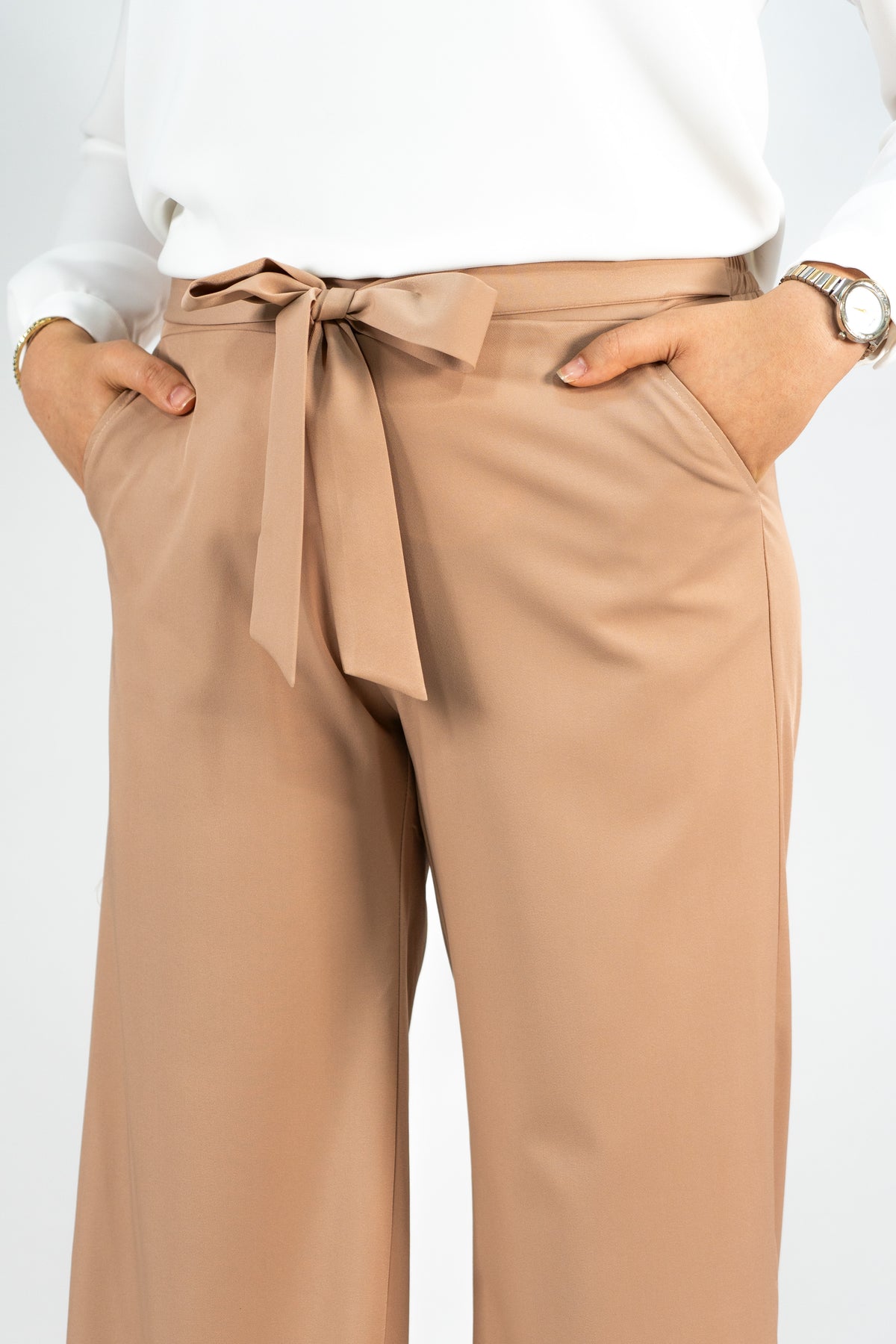 Pantalon Femme - Casual Large - Crêpe Prada