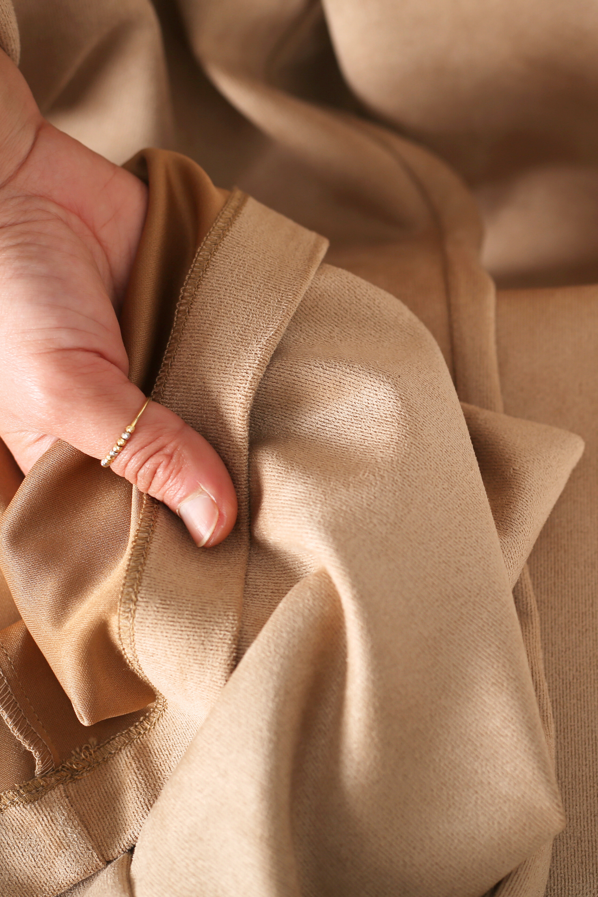 Pantalon Femme - Large à Ceinture - Simili Daim Etirable