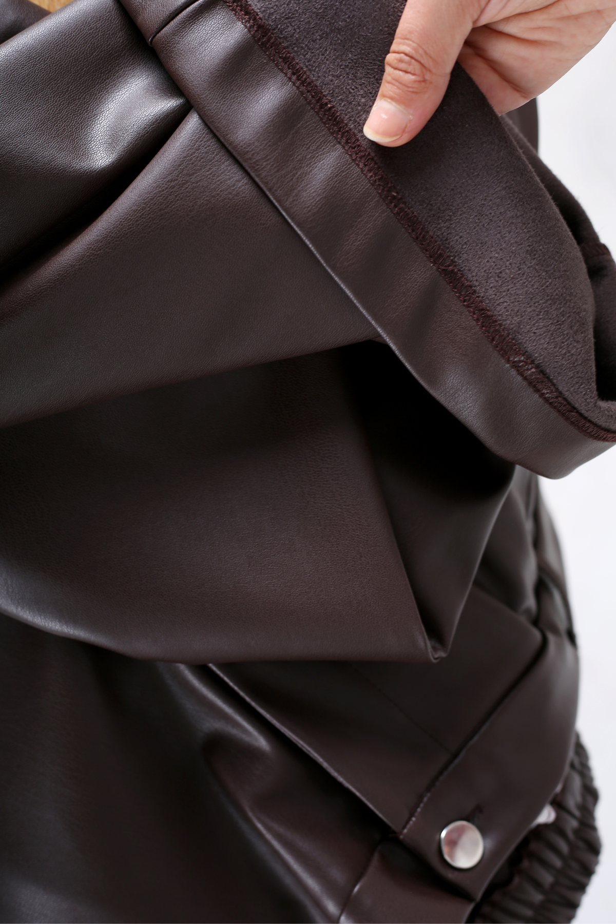 Pantalon Femme - Large Chaud - Simili Cuir Etirable