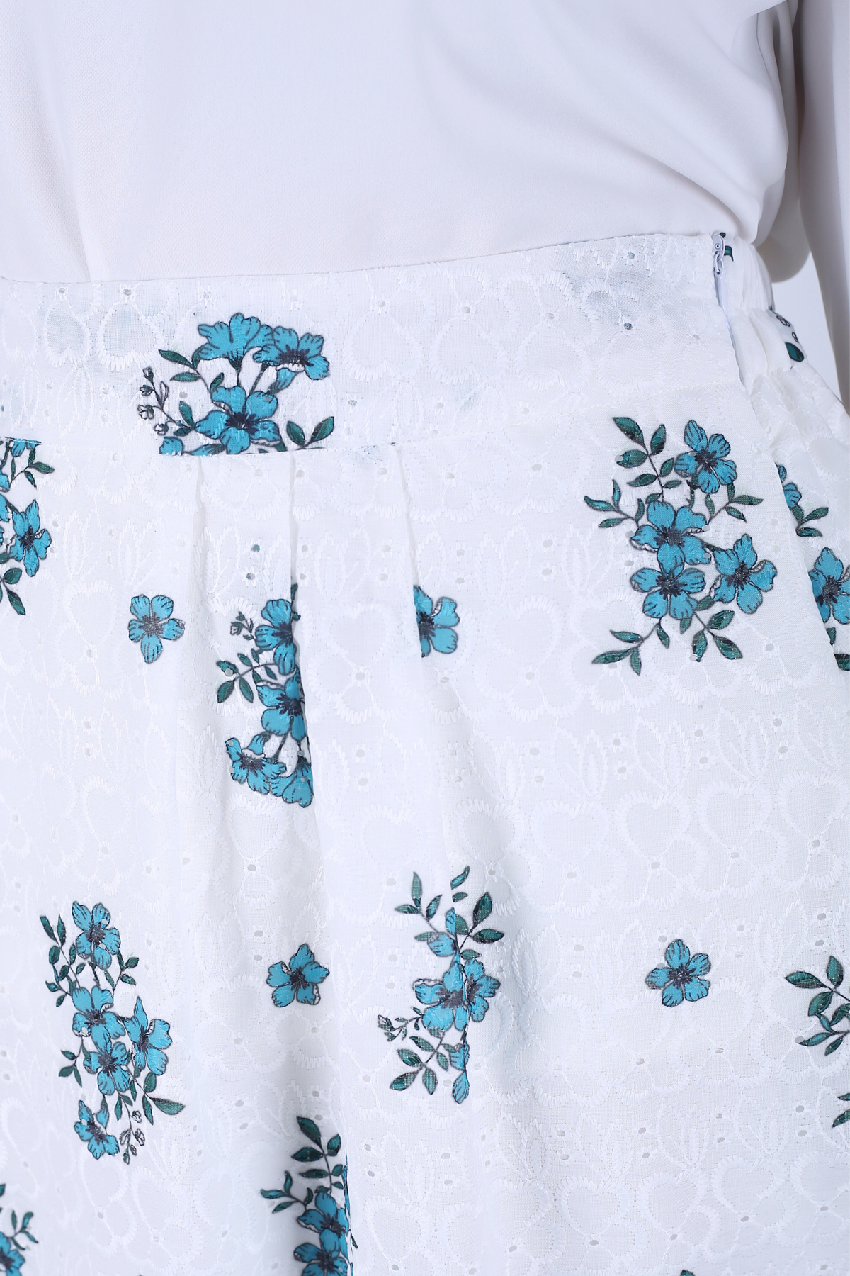 Jupe Longue Avec Doublure - Broderie Anglaise