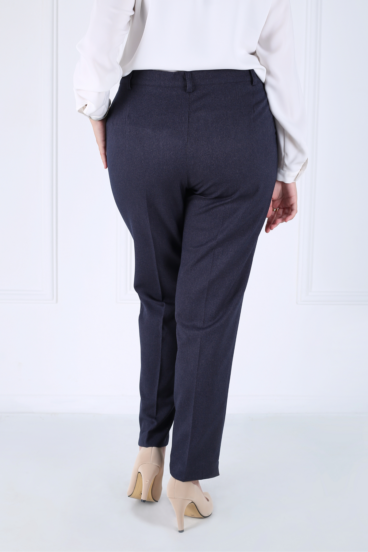 Pantalon Femme - Classique à Fentes - Flanelle