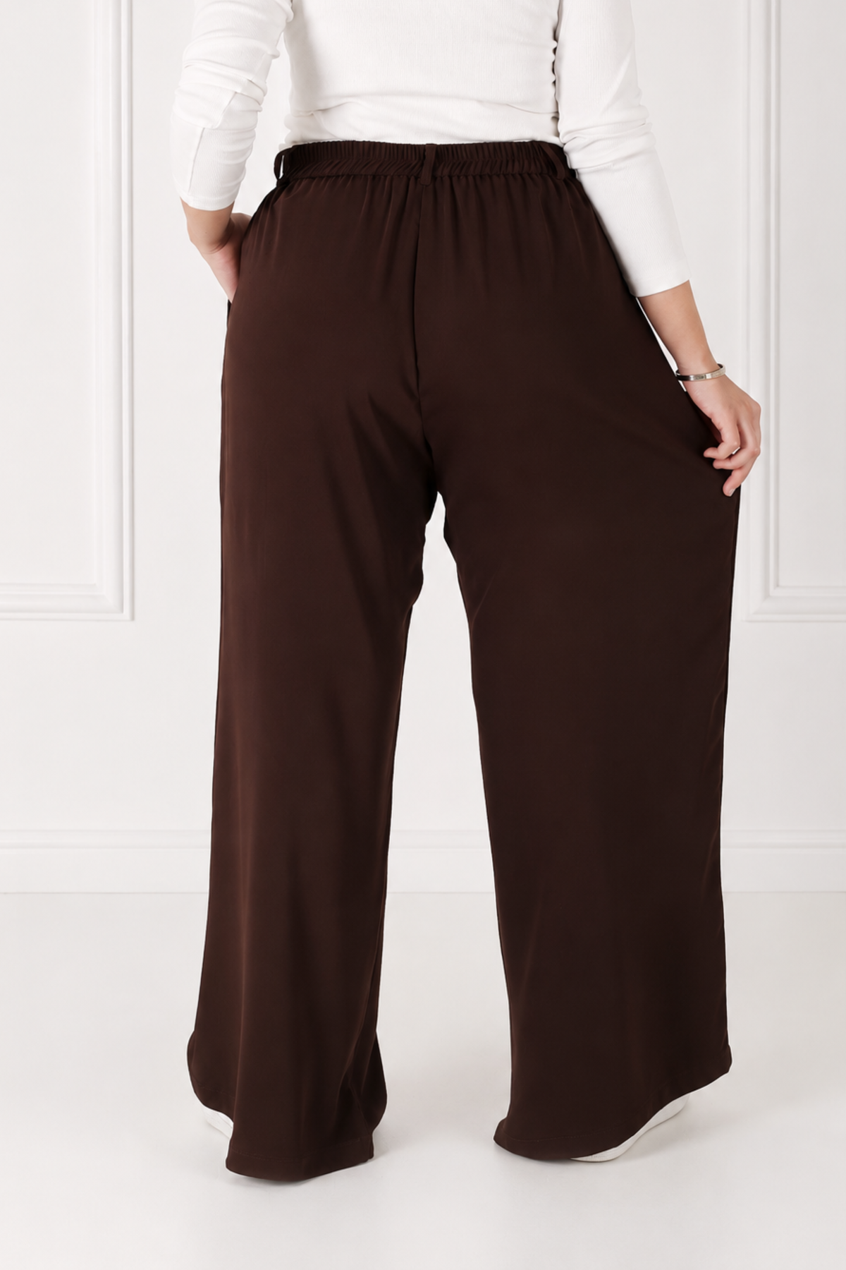 Pantalon Femme - Palazzo à Plis - Crêpe Corée (DC)