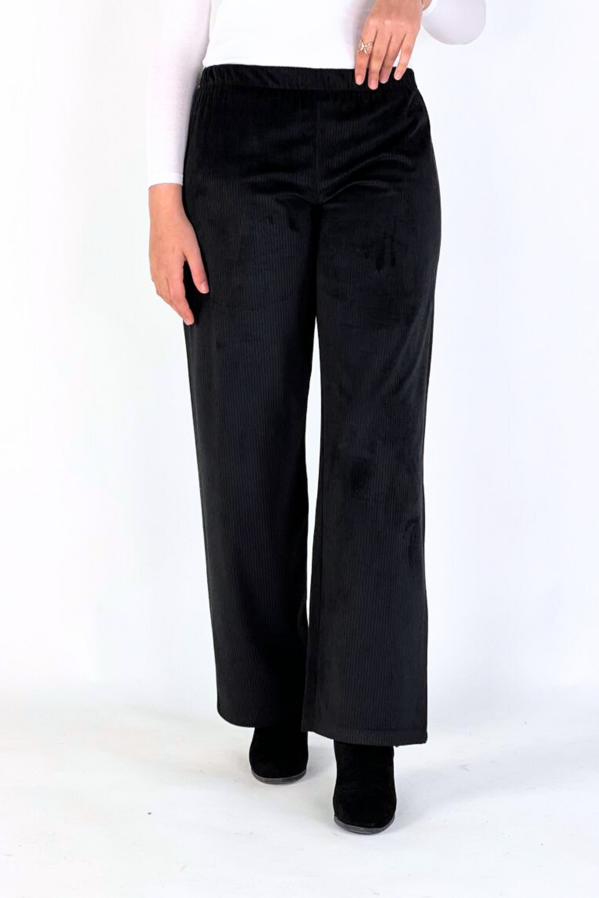 Pantalon Femme - Casual Large - Velours Côtelé Doux