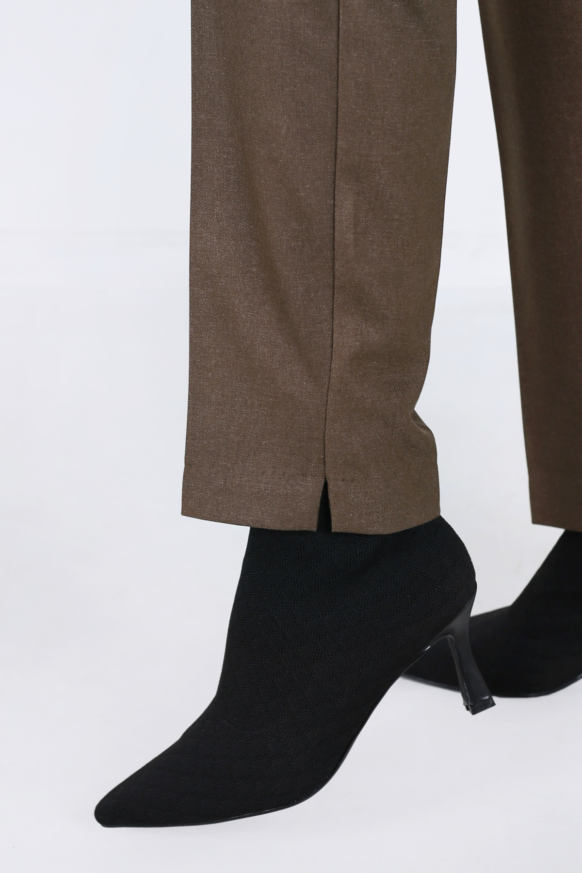 Pantalon Femme - Classique à Fentes Chaud - Flanelle Drapée