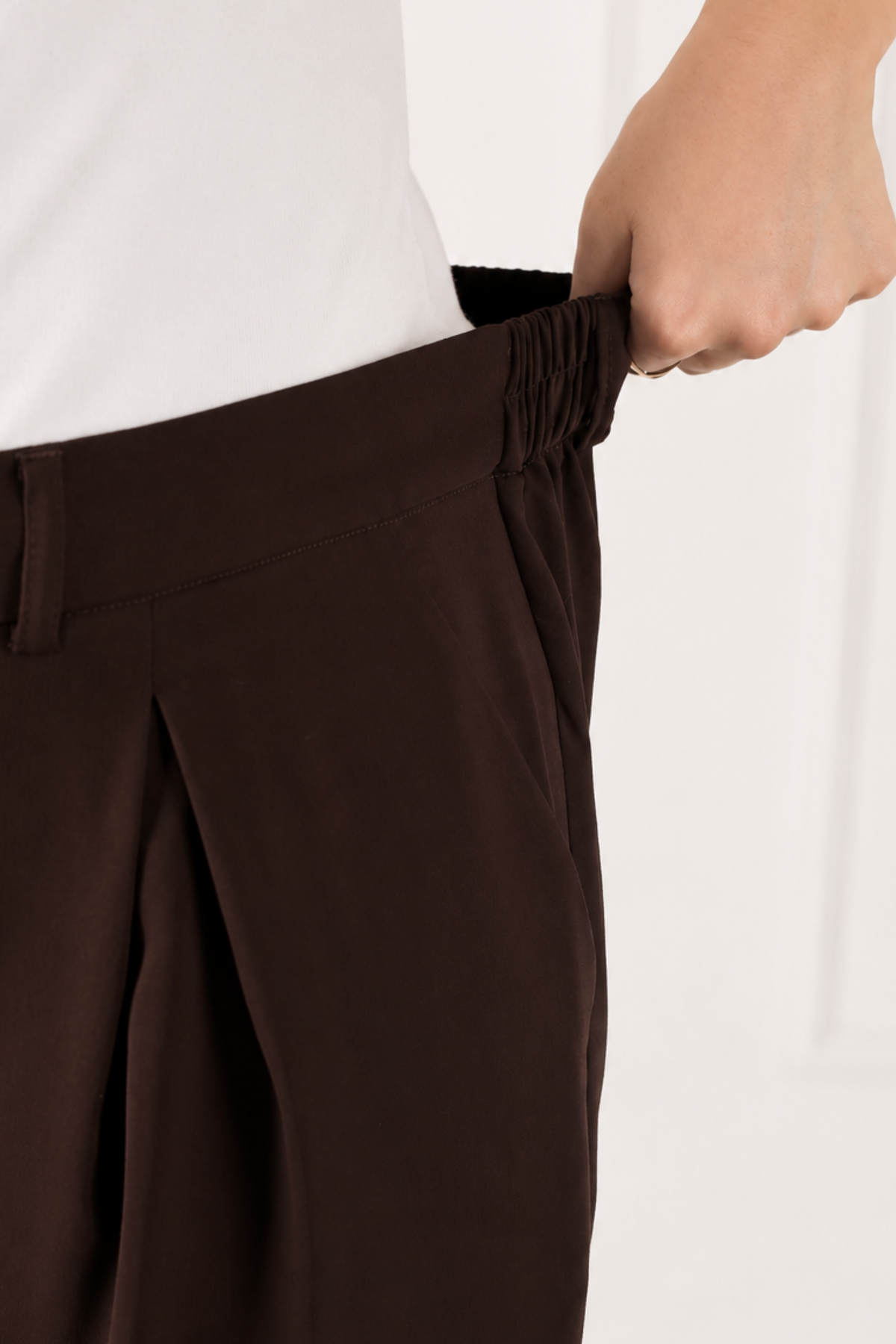 Pantalon Femme - Palazzo à Plis - Crêpe Corée (DC)