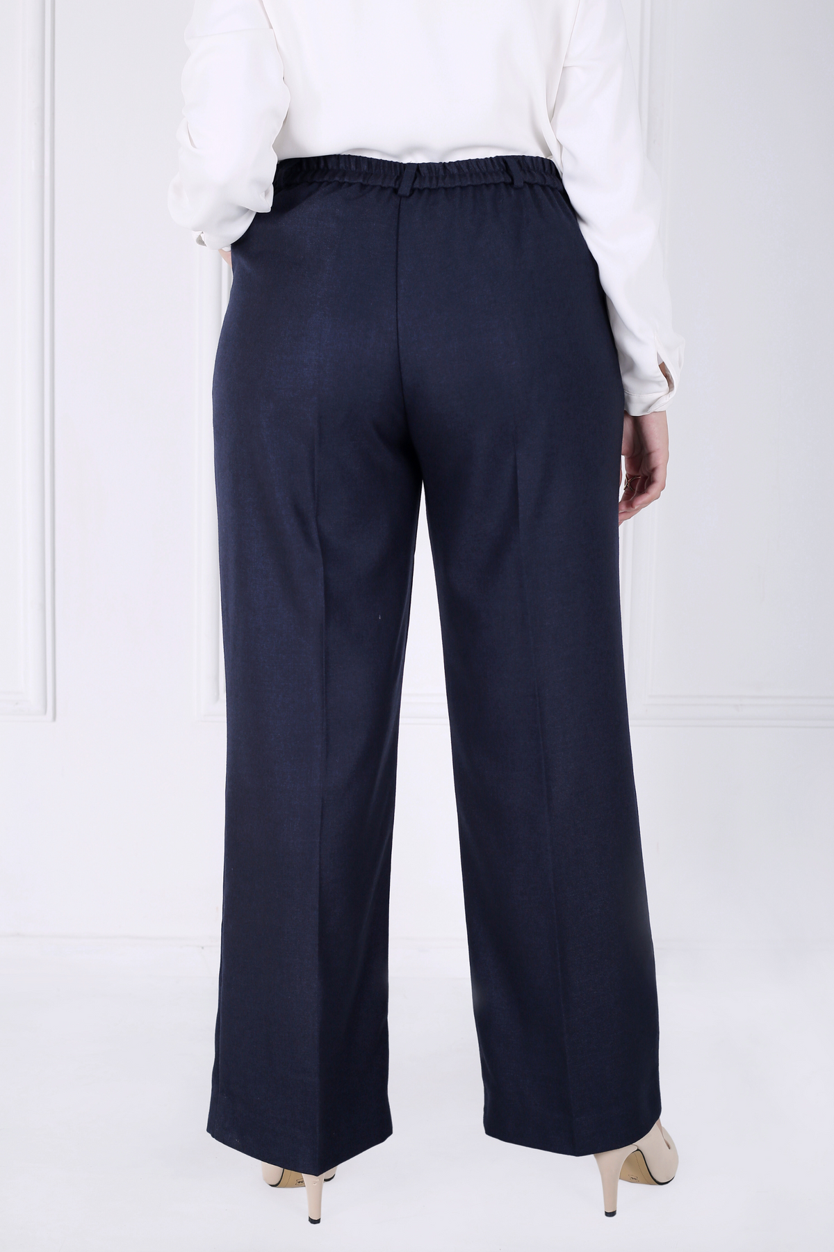 Pantalon Femme - Classique Large Chaud - Flanelle Drapée