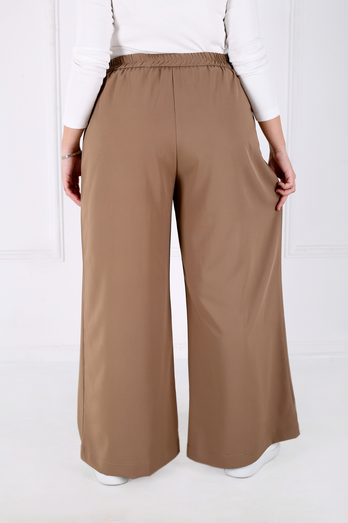 Pantalon Femme - Pantalon Jupe à Plis - Crêpe Prada