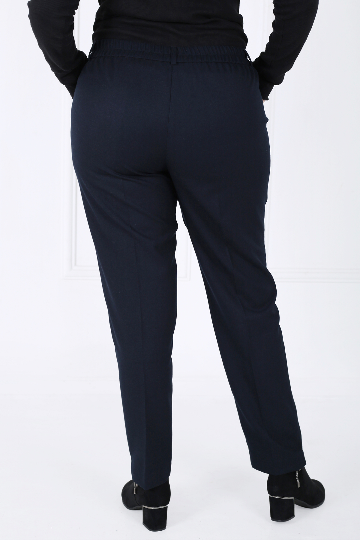Pantalon Femme - Classique à Fentes CE Chaud - Flanelle Drapée