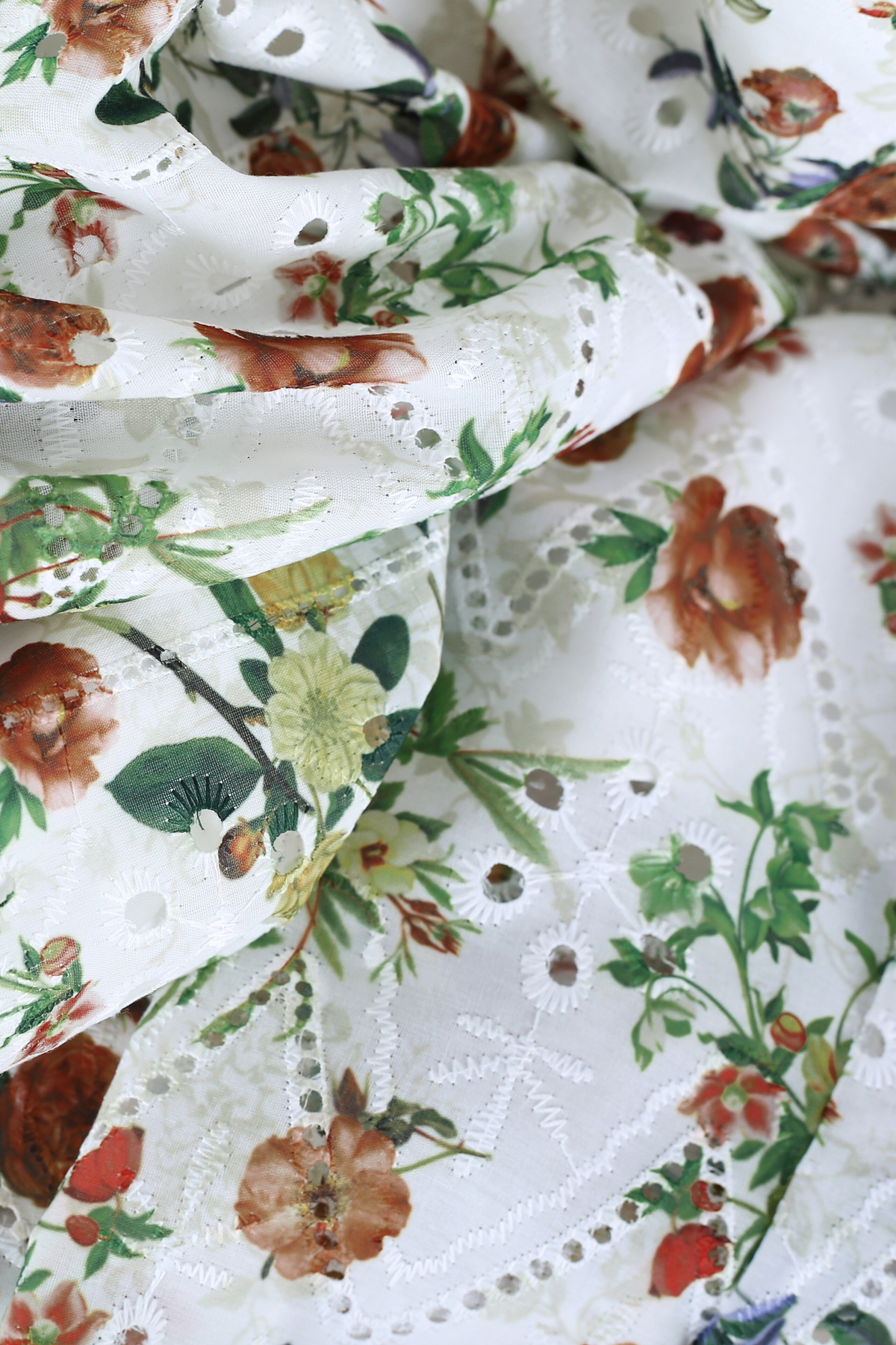 Jupe Longue Avec Doublure - Broderie Anglaise