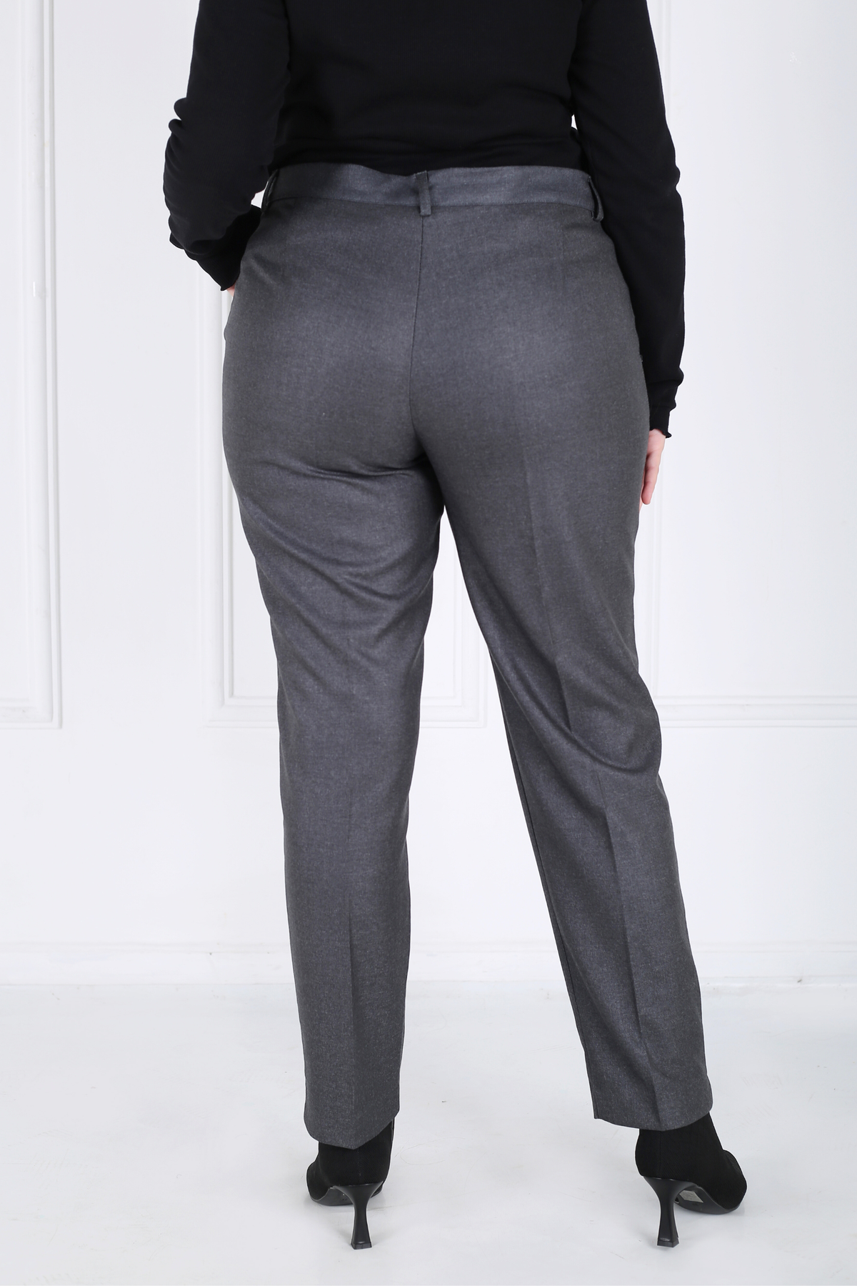 Pantalon Femme - Classique à Fentes Chaud - Flanelle Drapée