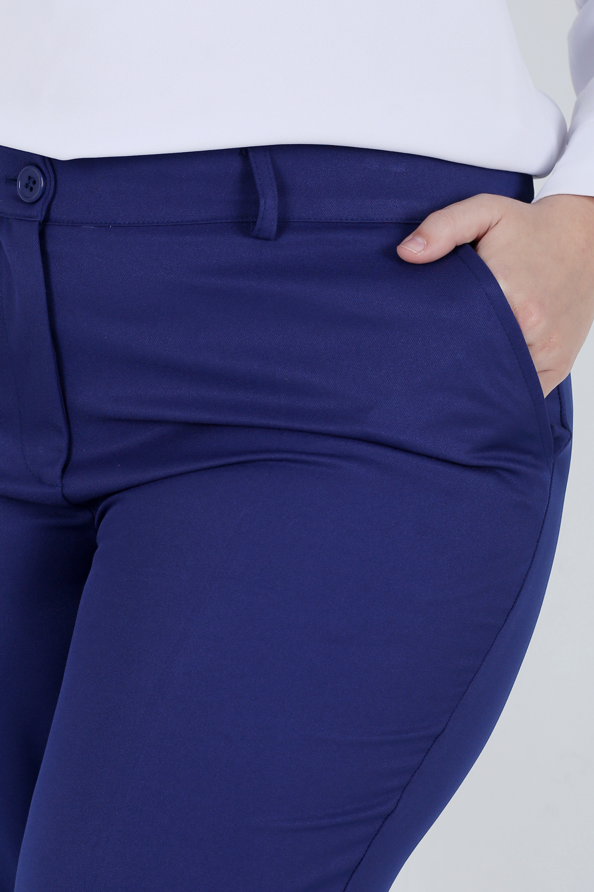 Pantalon Femme - Classique à fentes - Gabardine Tailleur