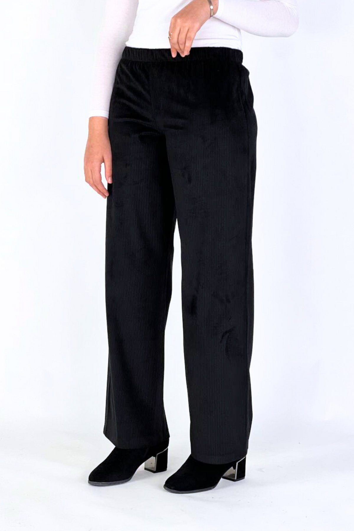 Pantalon Femme - Casual Large - Velours Côtelé Doux