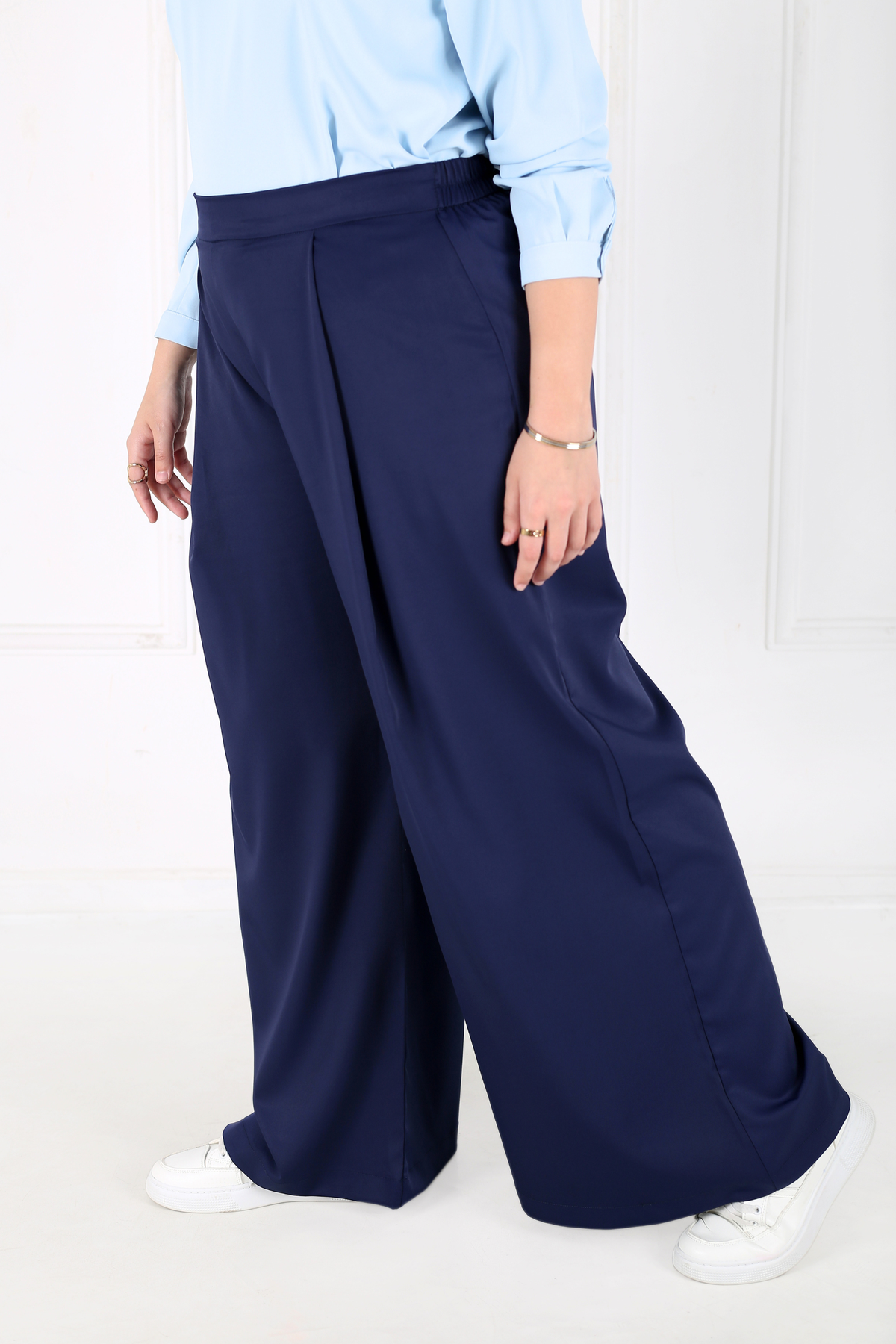 Pantalon Femme - Pantalon Jupe à  Grands Plis - Crêpe Pradda (DC)