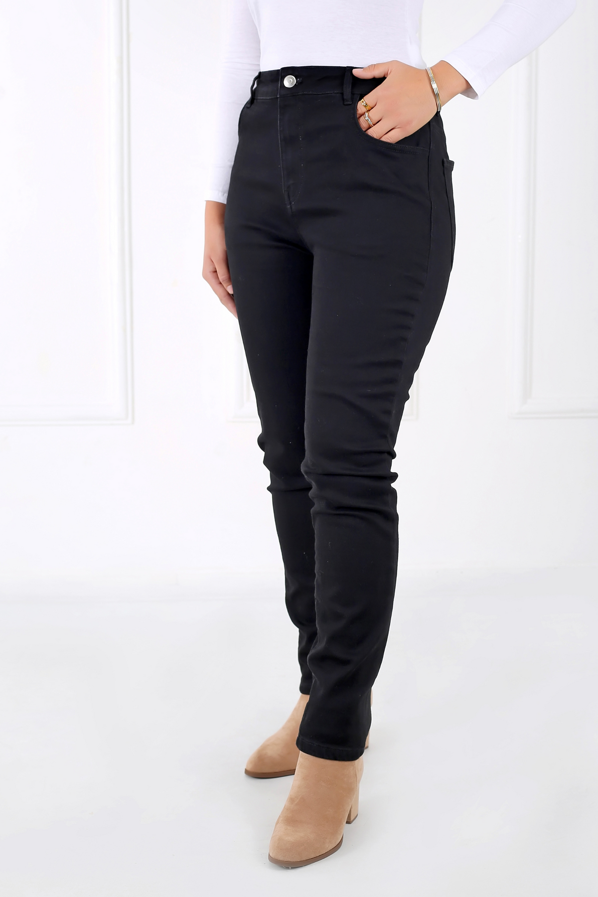 Pantalon Femme - Jean Taille Haute