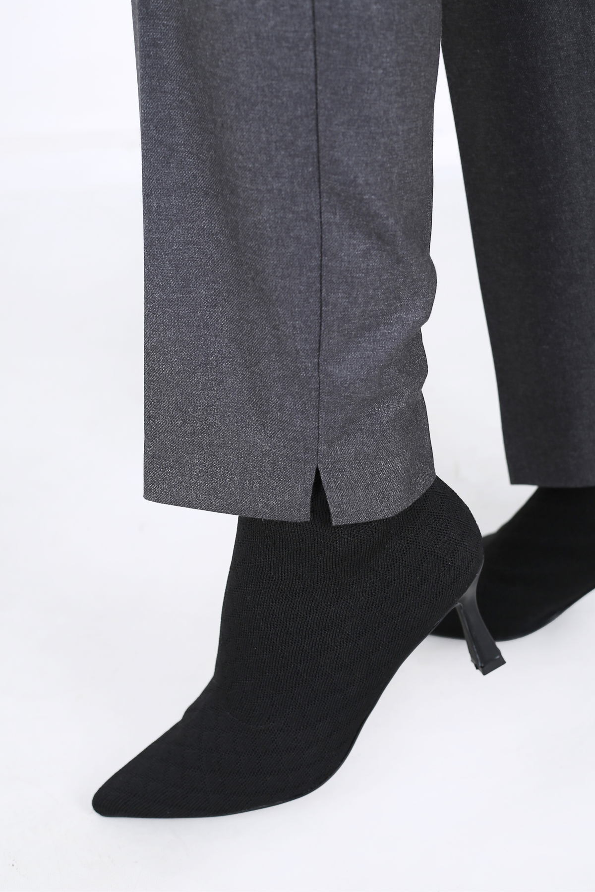 Pantalon Femme - Classique à Fentes Chaud - Flanelle Drapée