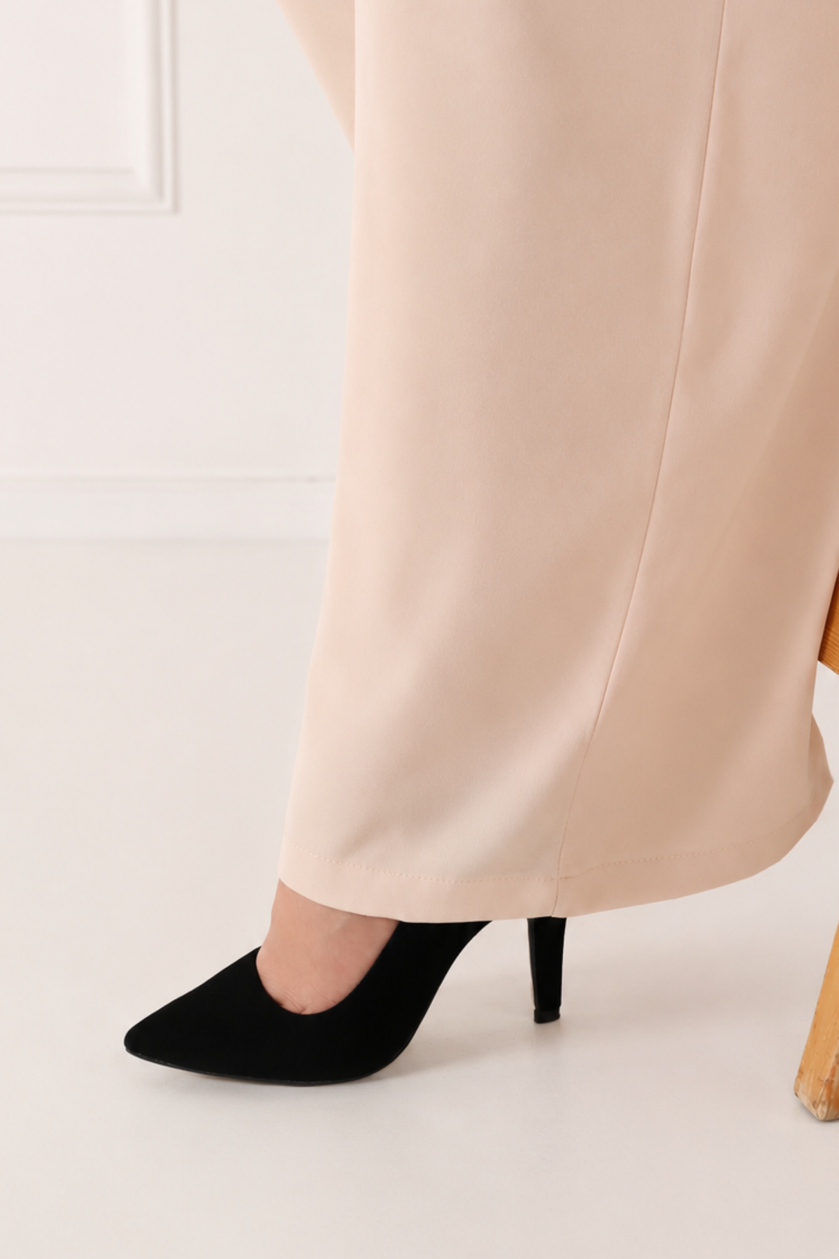 Pantalon Femme - Palazzo à Plis - Crêpe Corée