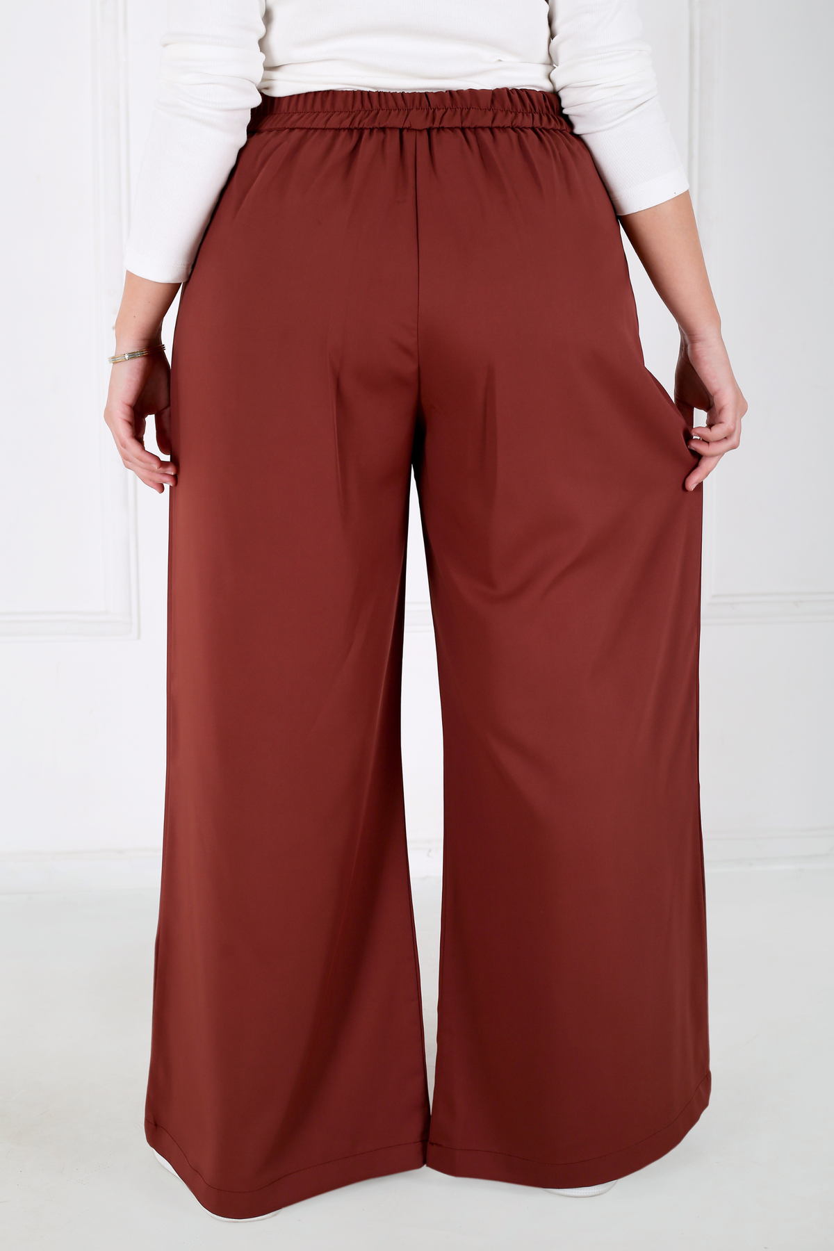 Pantalon Femme - Pantalon Jupe à  Grands Plis - Crêpe Pradda