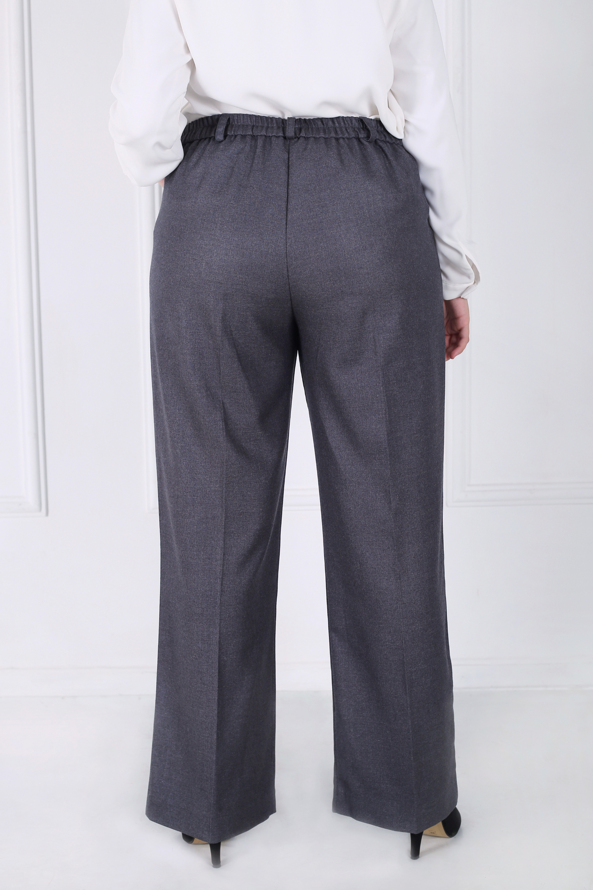 Pantalon Femme - Classique Large Chaud - Flanelle Drapée