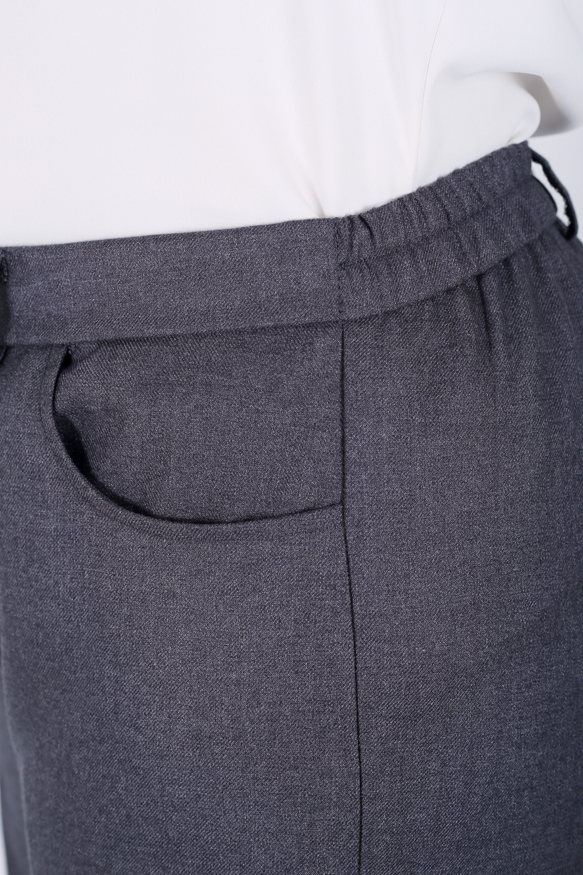 Pantalon Femme - Classique Large Chaud - Flanelle Drapée