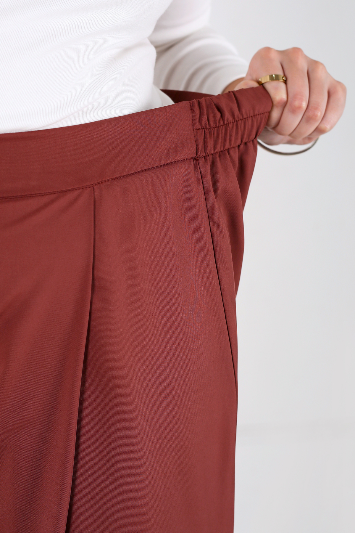Pantalon Femme - Pantalon Jupe à  Grands Plis - Crêpe Pradda