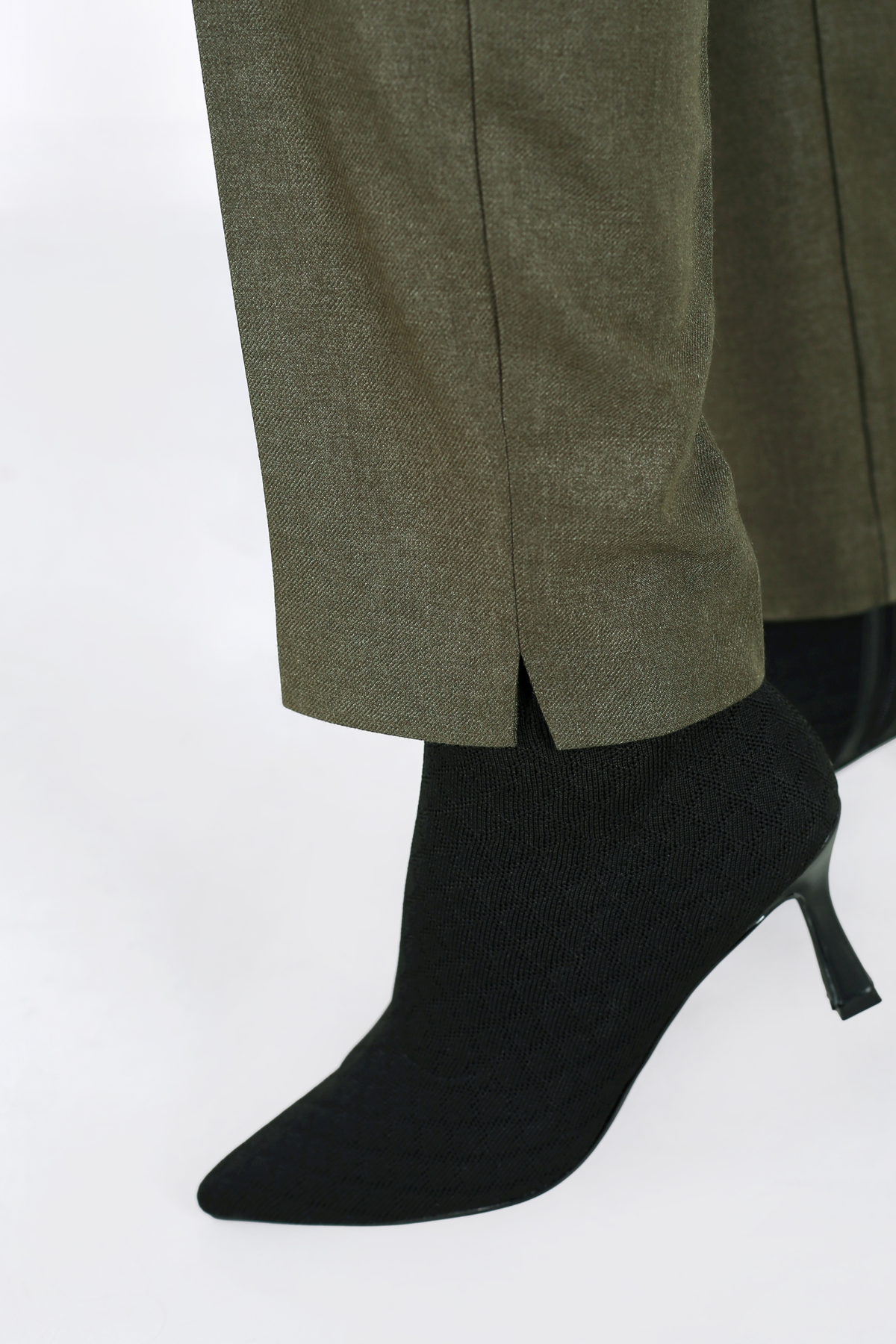 Pantalon Femme - Classique à Fentes Chaud - Flanelle Drapée