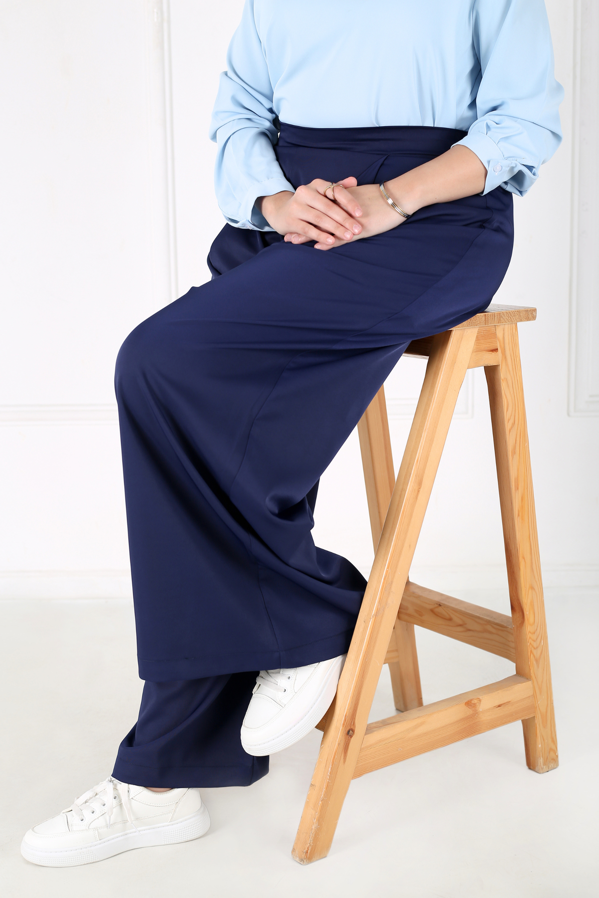 Pantalon Femme - Pantalon Jupe à  Grands Plis - Crêpe Pradda (DC)