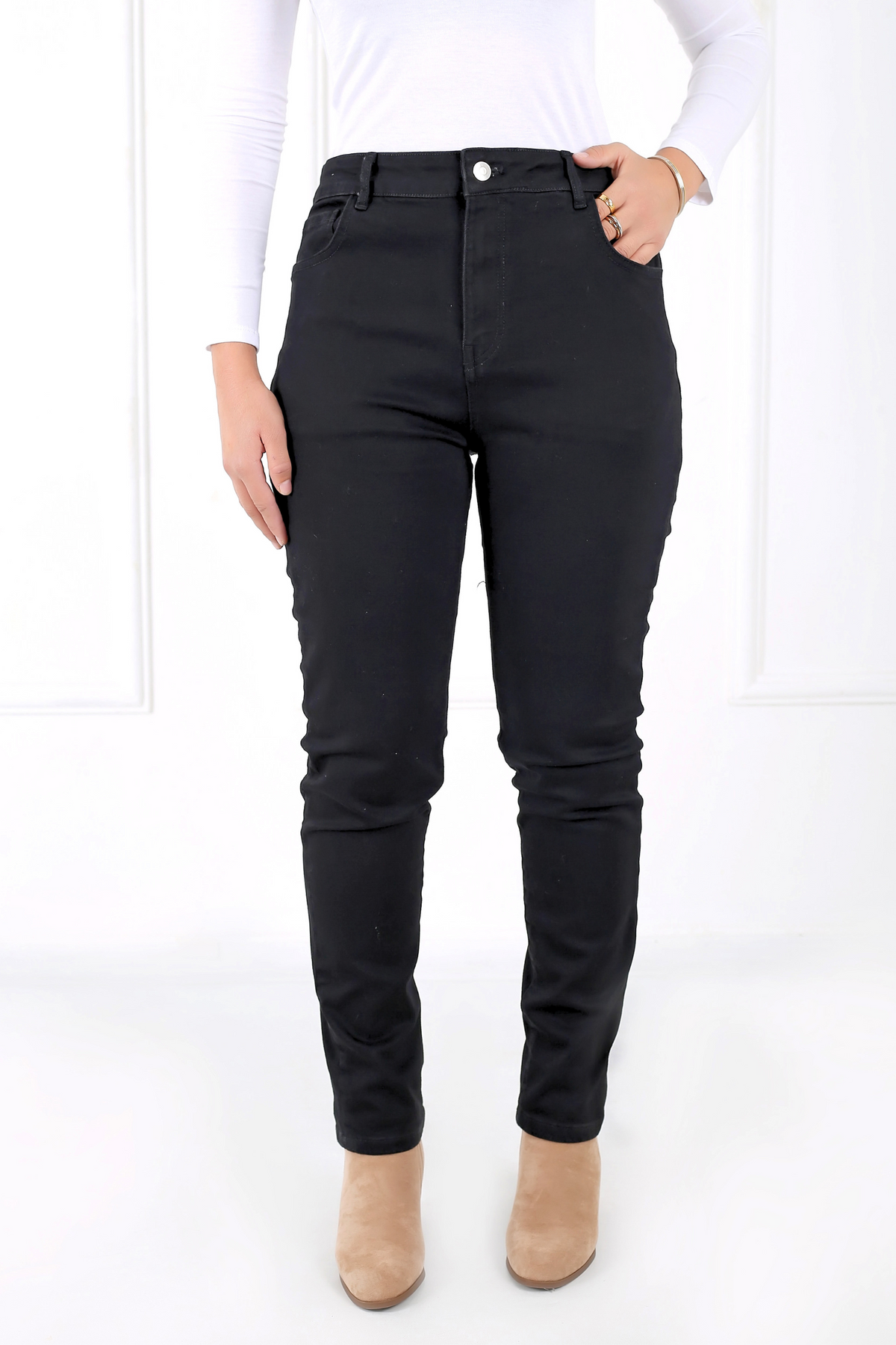 Pantalon Femme - Jean Taille Haute