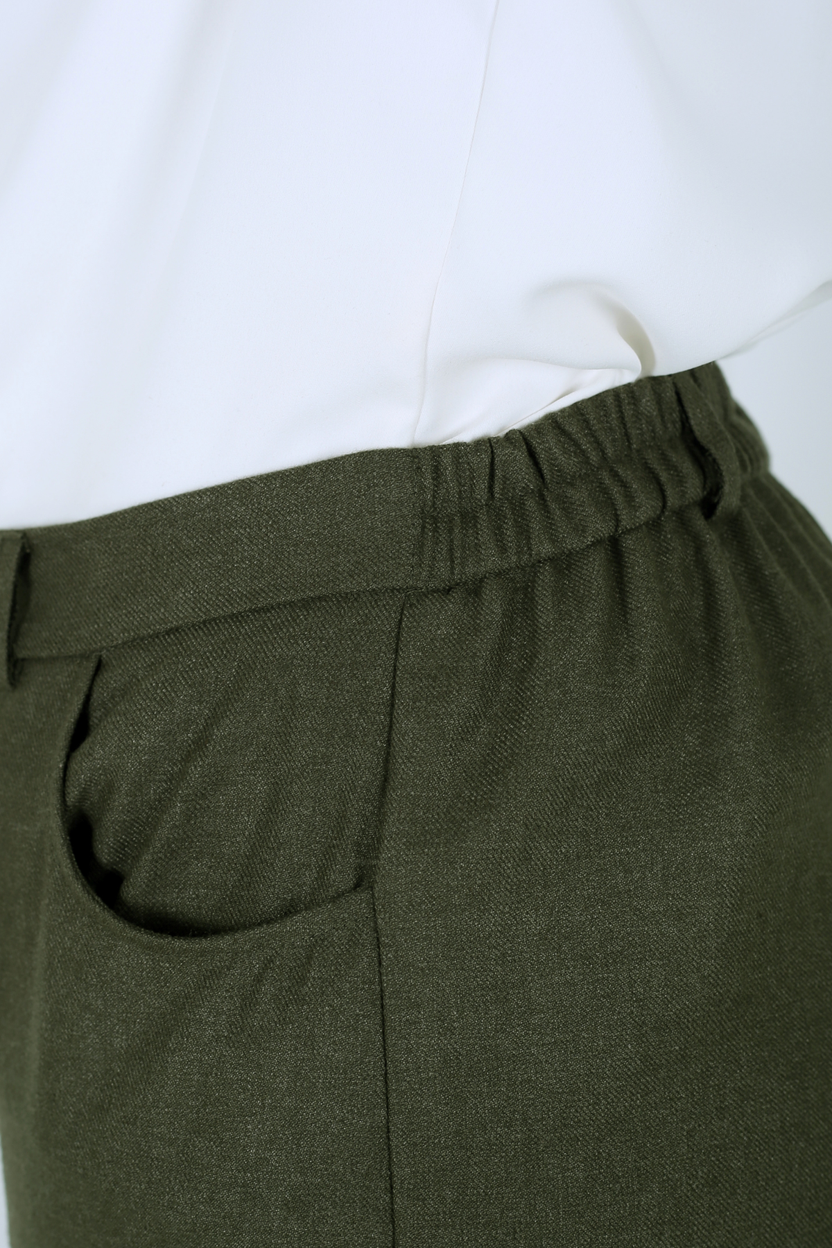 Pantalon Femme - Classique Large Chaud - Flanelle Drapée