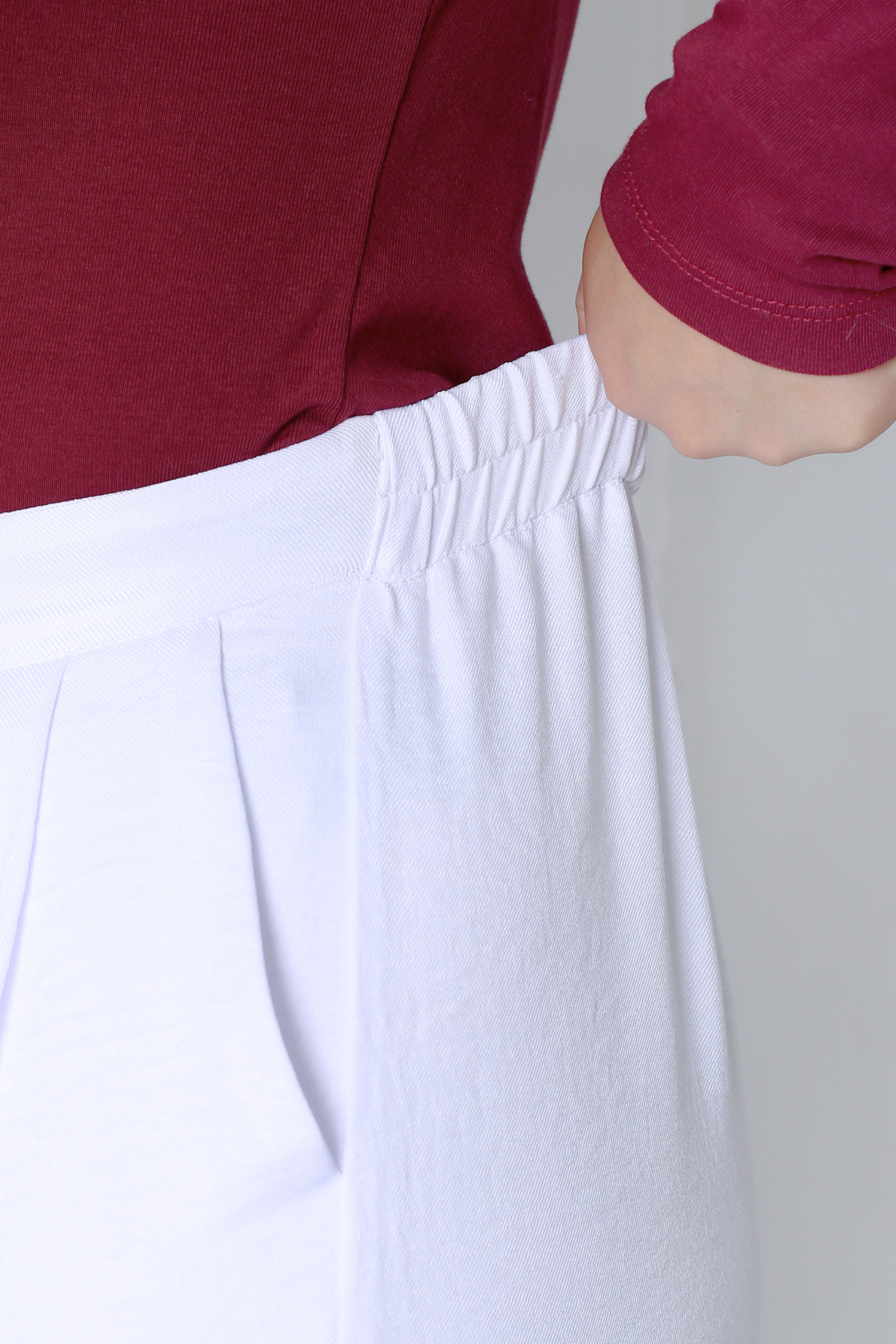 Pantalon Femme - Casual Large à Plis - Effet Lin Crush