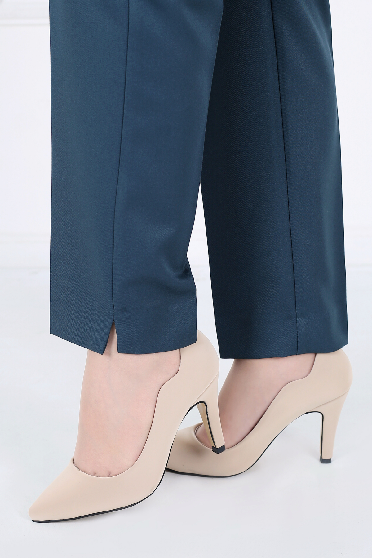 Pantalon Femme - Classique à fentes - Gabardine Tailleur