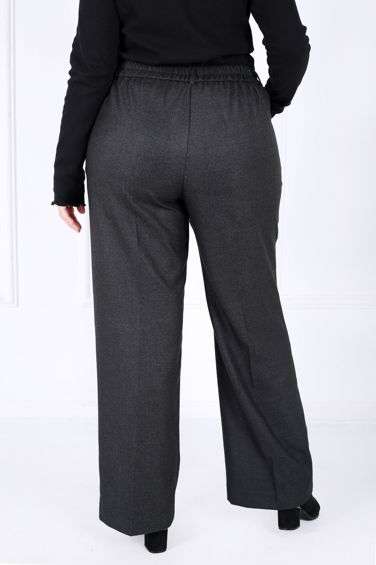Pantalon Femme - Classique Large Chaud - Flanelle Drapée