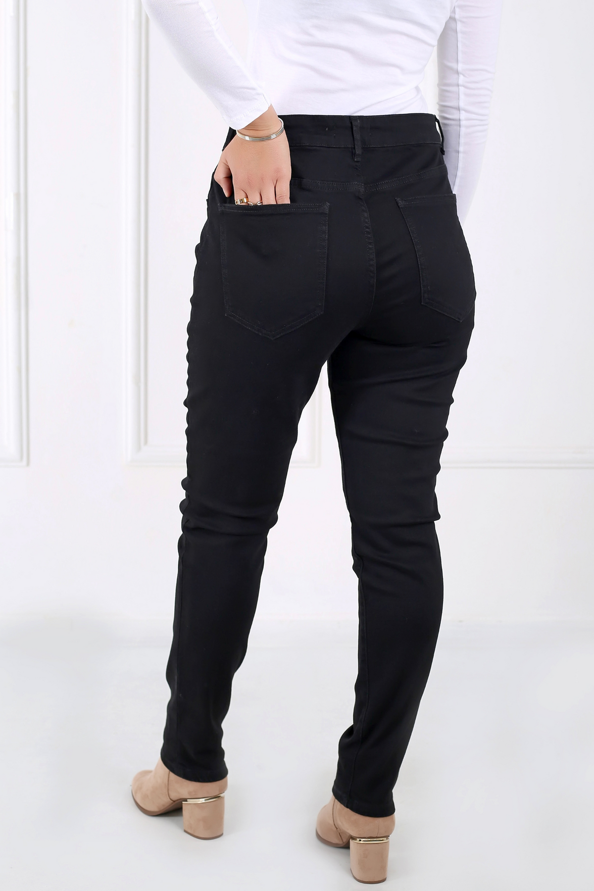Pantalon Femme - Jean Taille Haute