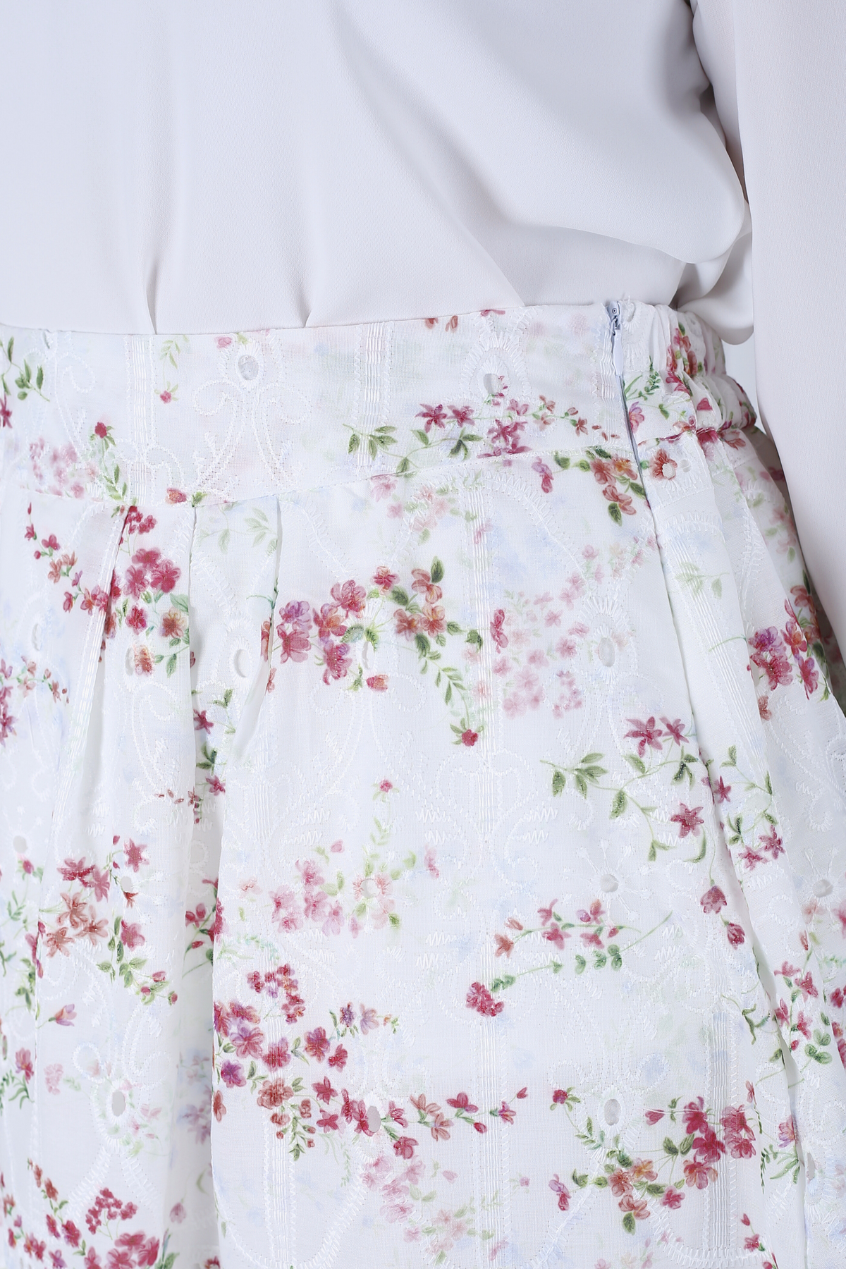 Jupe Longue Avec Doublure - Broderie Anglaise