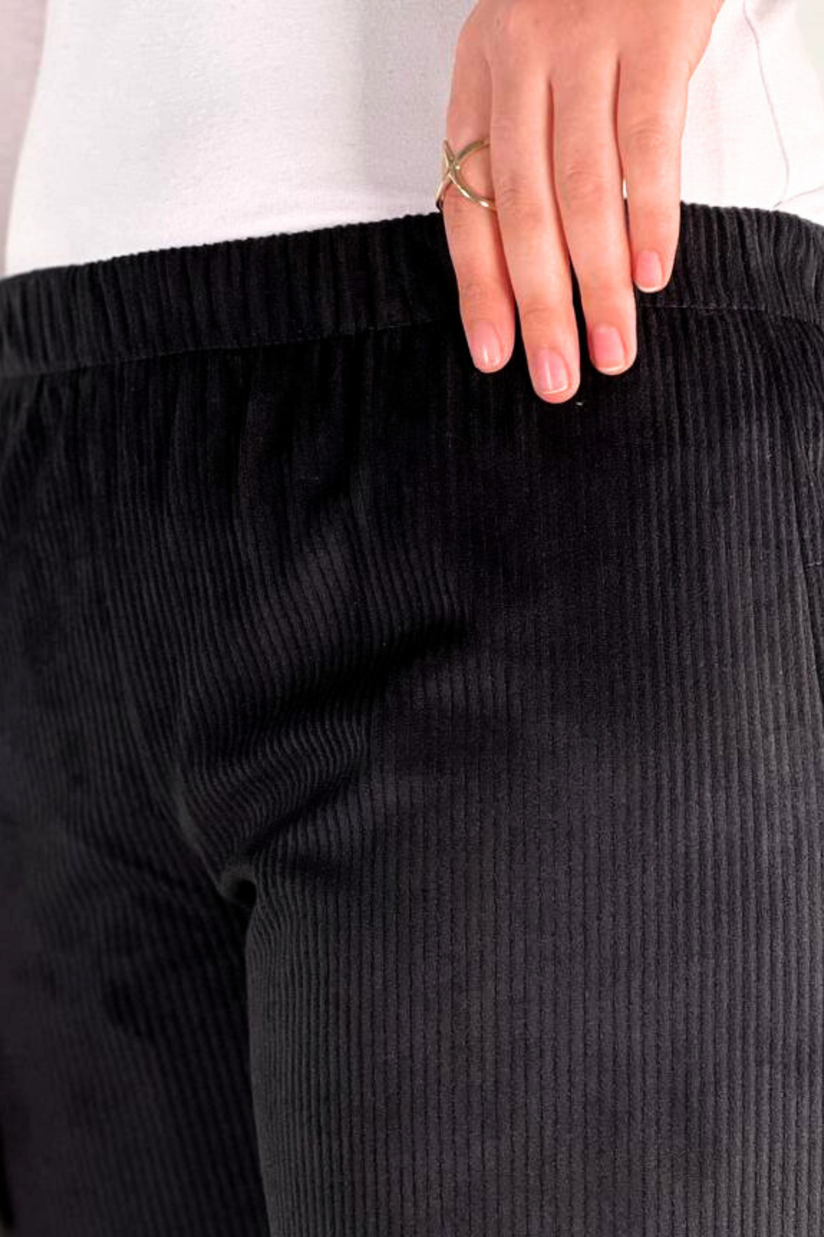 Pantalon Femme - Casual Large - Velours Côtelé Doux