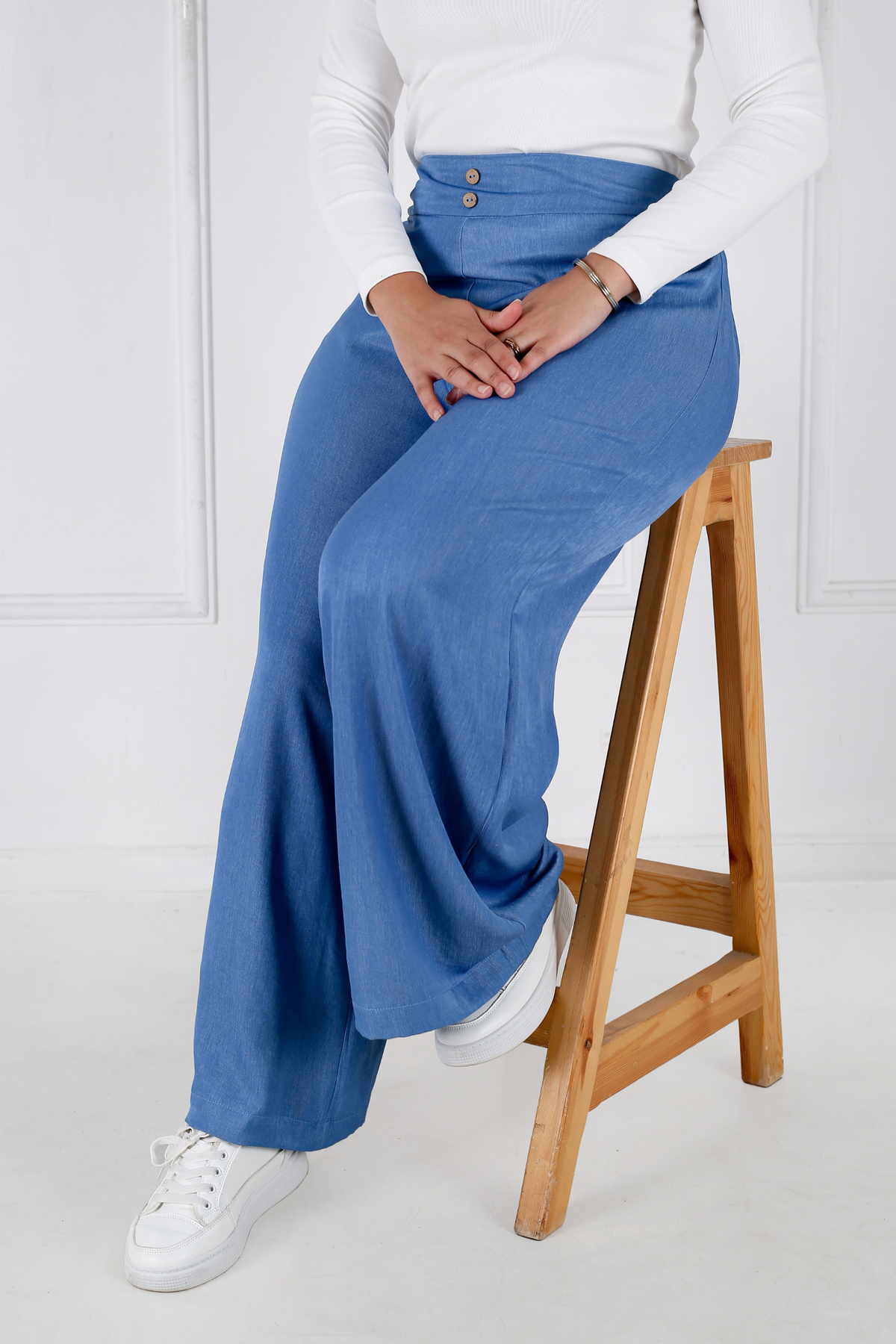 Pantalon Femme - Pantalon Jupe - Jean Tencel