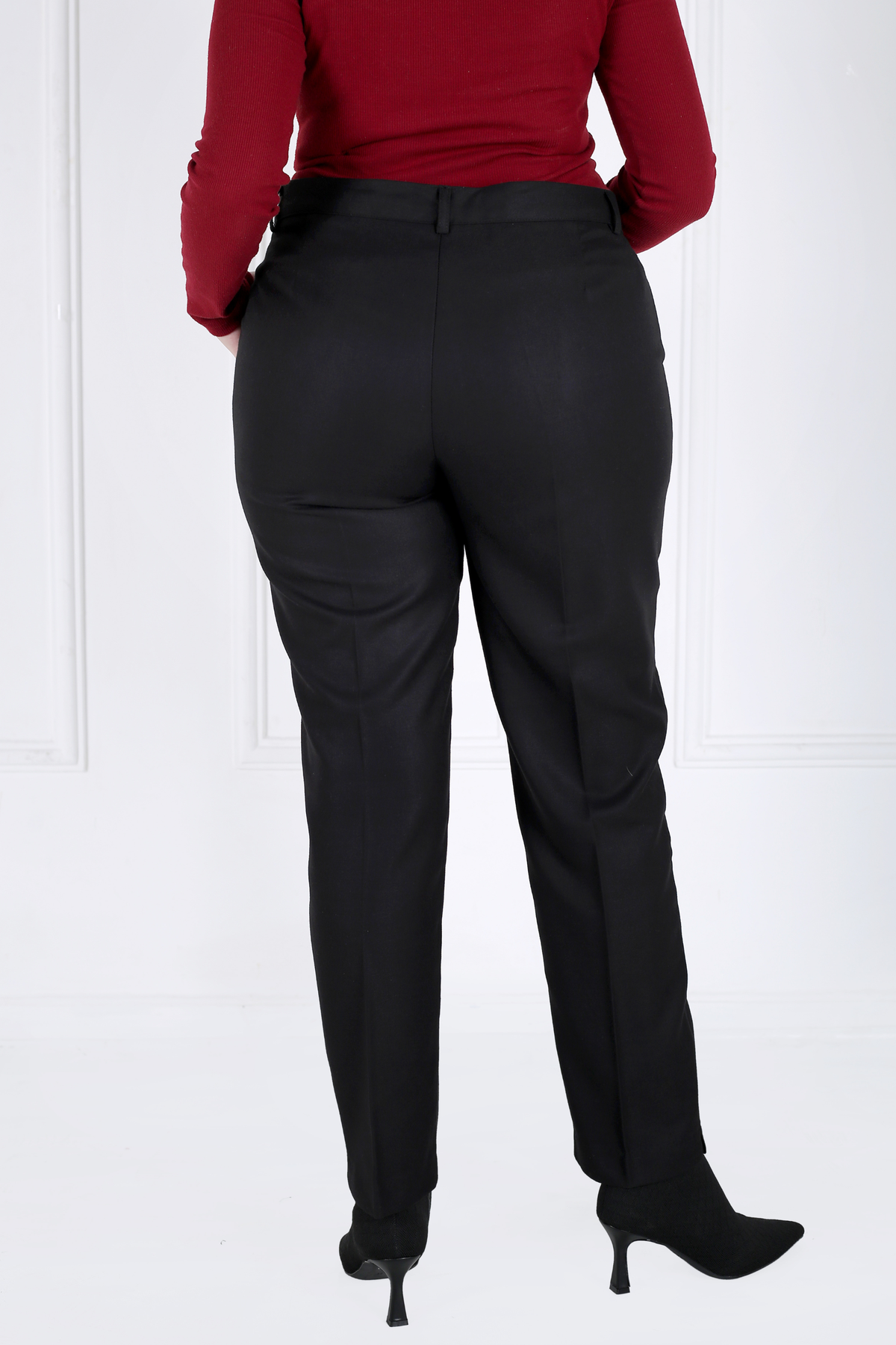 Pantalon Femme - Classique à Fentes Chaud - Flanelle Drapée