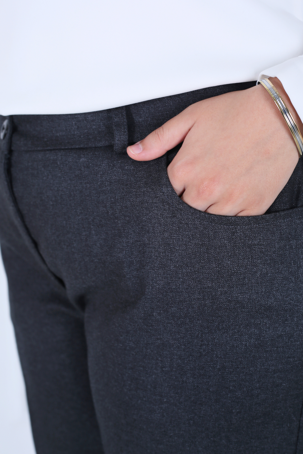 Pantalon Femme - Classique Large Chaud - Flanelle Drapée