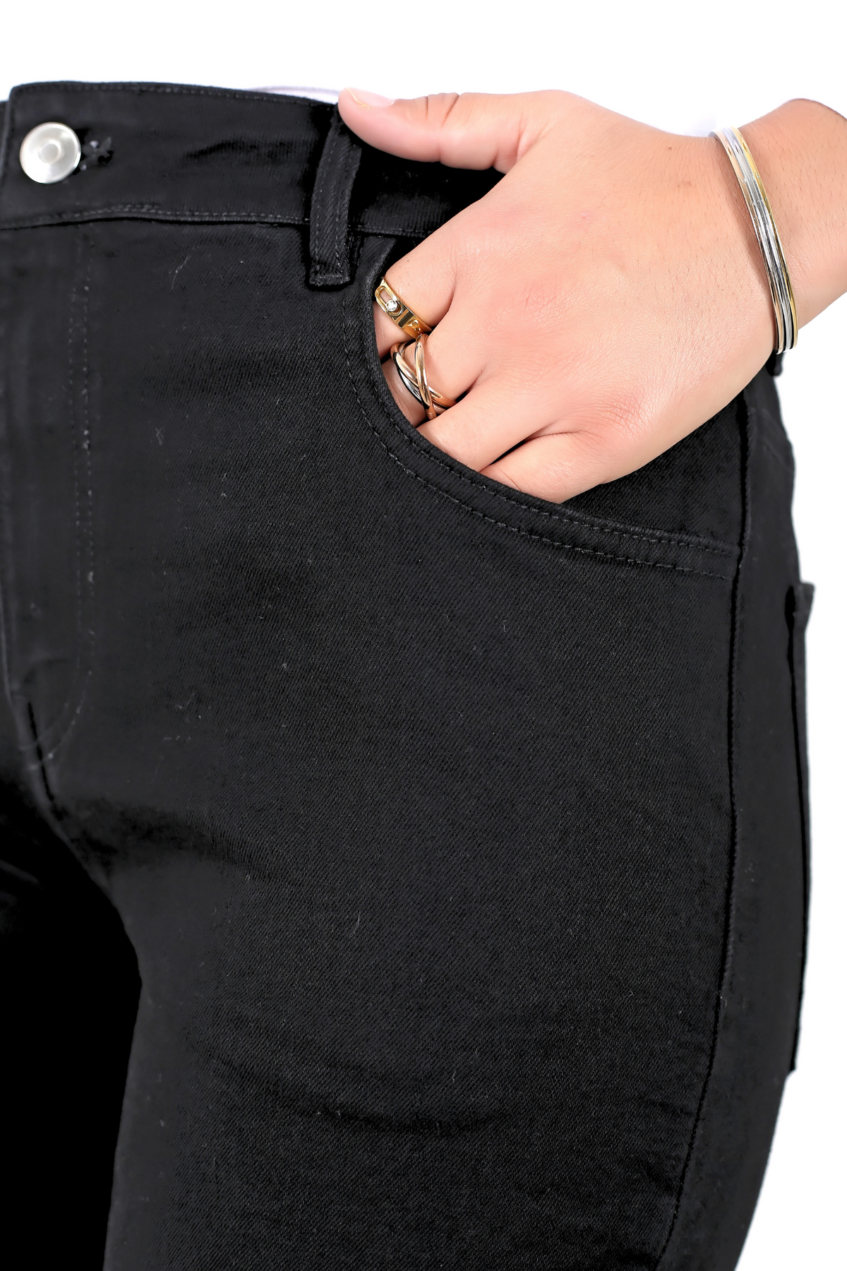 Pantalon Femme - Jean Taille Haute