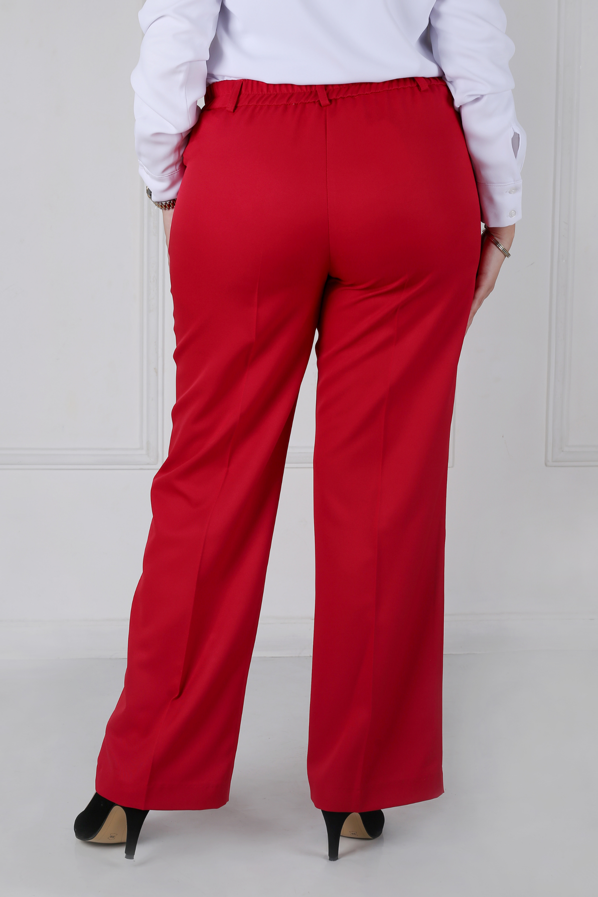 Pantalon Femme - Classique Large - Gabardine Tailleur