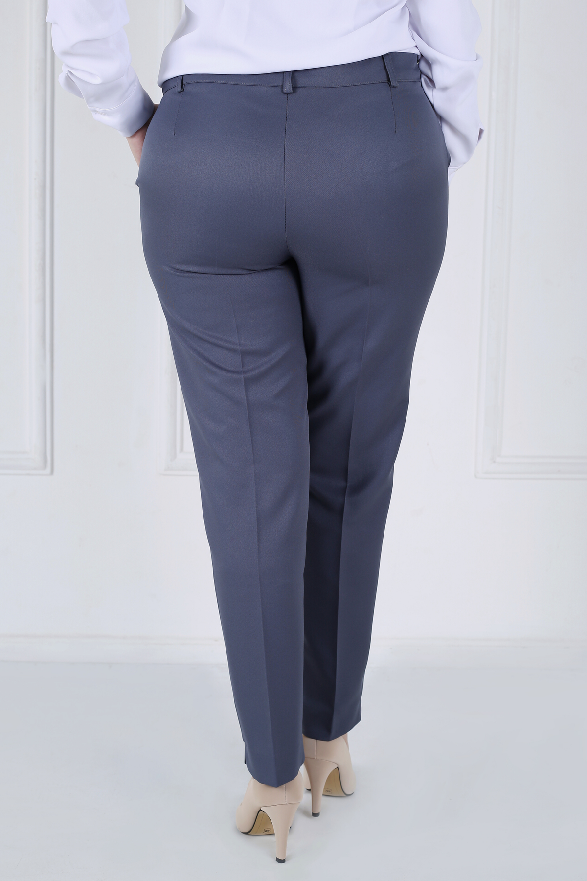 Pantalon Femme - Classique à fentes - Gabardine Tailleur