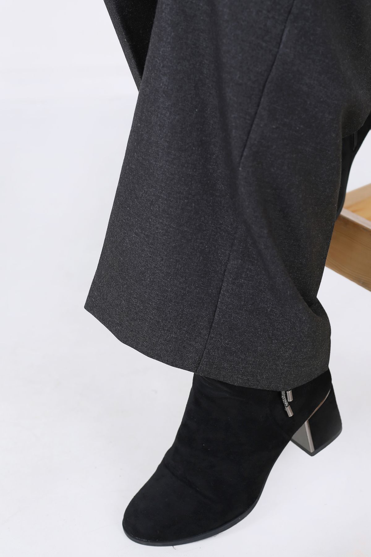 Pantalon Femme - Classique Large Chaud - Flanelle Drapée