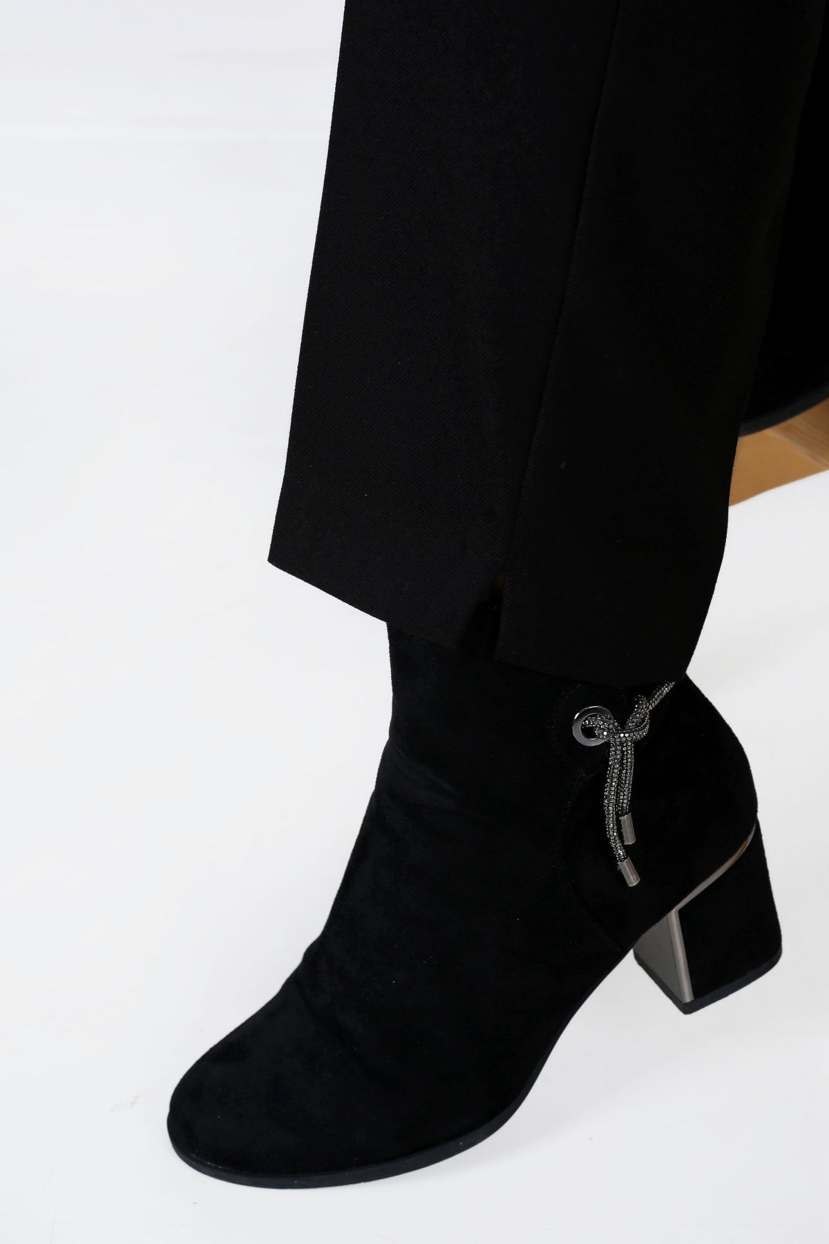 Pantalon Femme - Classique à Fentes CE Chaud - Flanelle Drapée